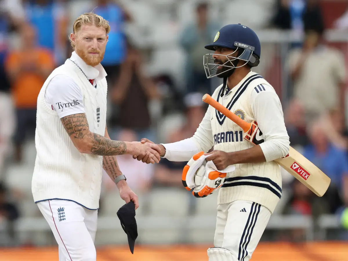 Watch: Stokes refuses to shake Jadeja's hand as tempers flare after Manchester Test ends in stalemate Watch: Stokes refuses to shake Jadeja's hand as tempers flare after Manchester Test ends in stalemate