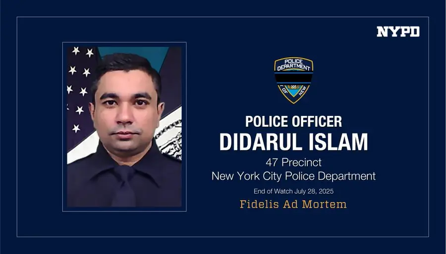 ‘He was protecting civilians’: Who was Didarul Islam? NYPD mourns hero fallen officer after Manhattan shooting