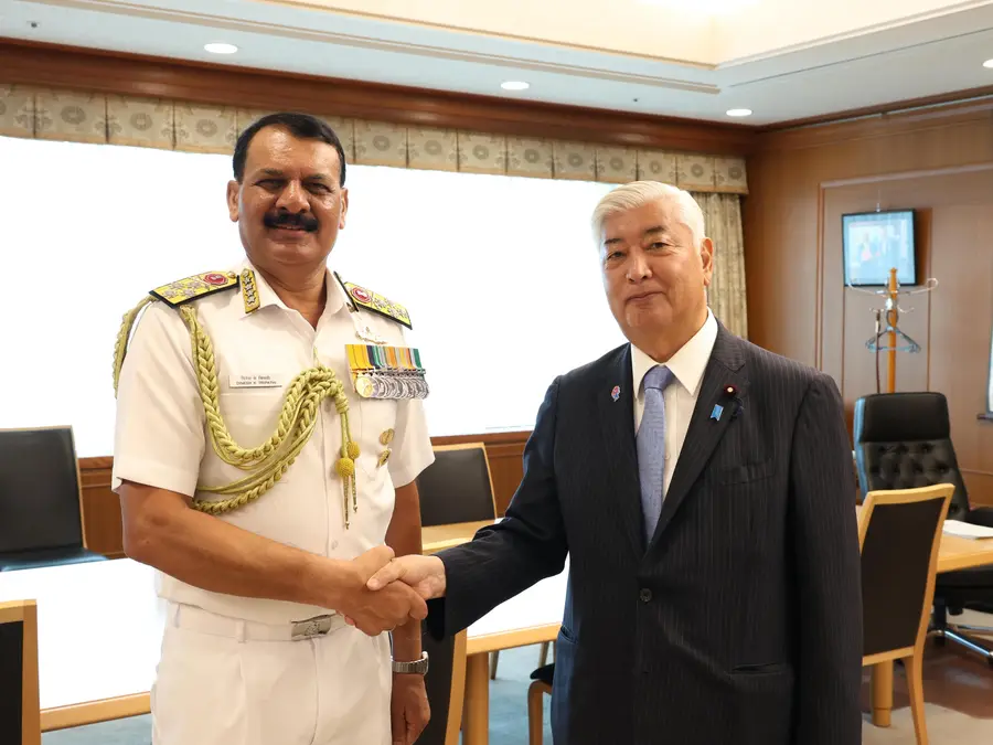 With focus on operational and technical collaboration, Indian Navy Chief Adm Dinesh K Tripathi in Japan