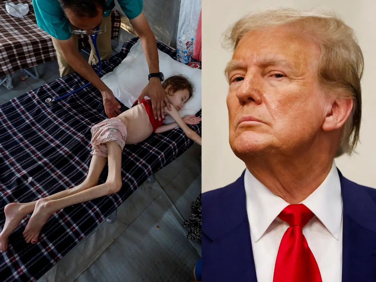 Trump thinks kids starving in Gaza can't be called genocide, says 'horrible things happened' on Oct 7