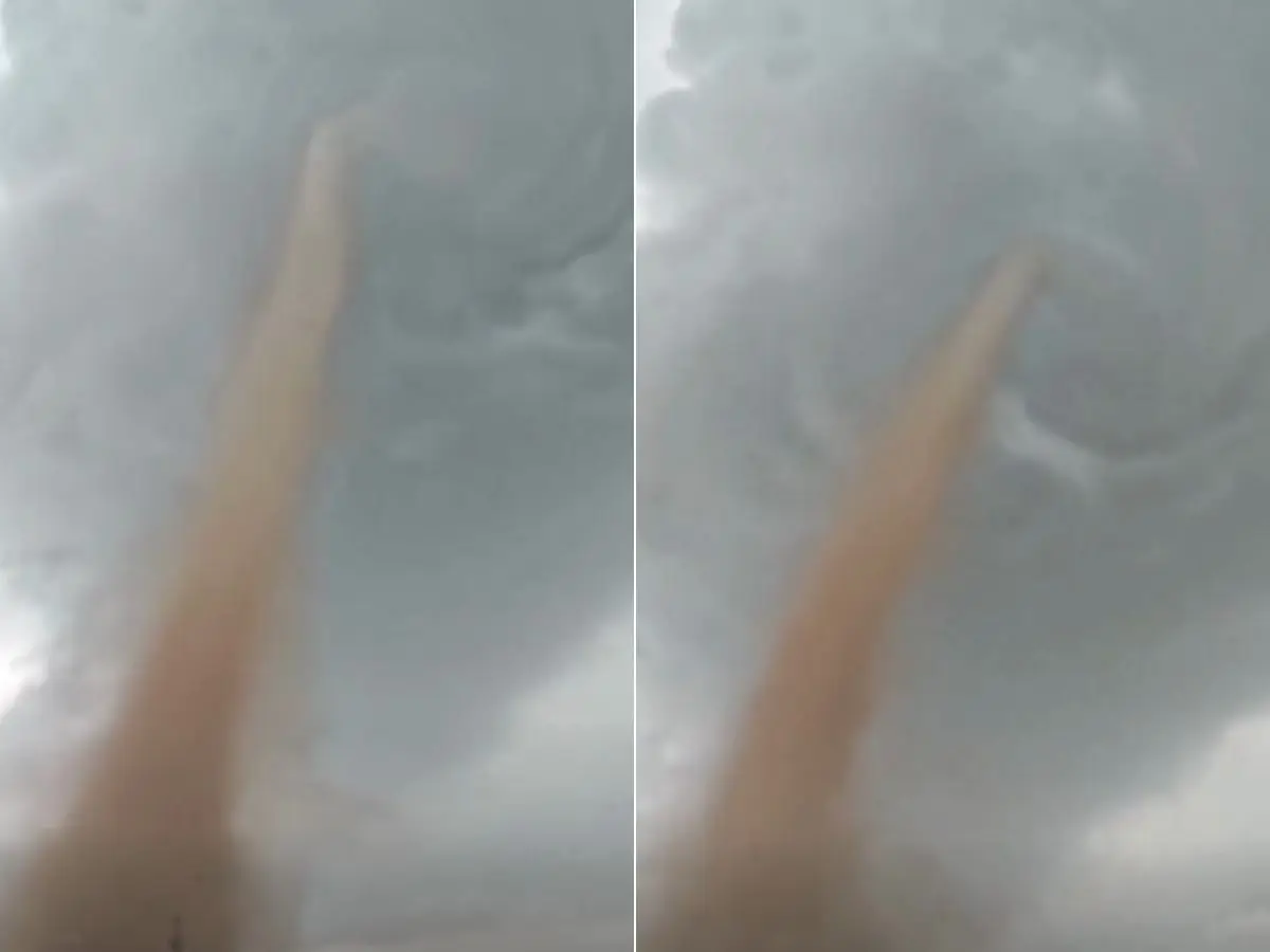 WATCH | Viral video captures the moment tornado strikes China's volcanic geological park