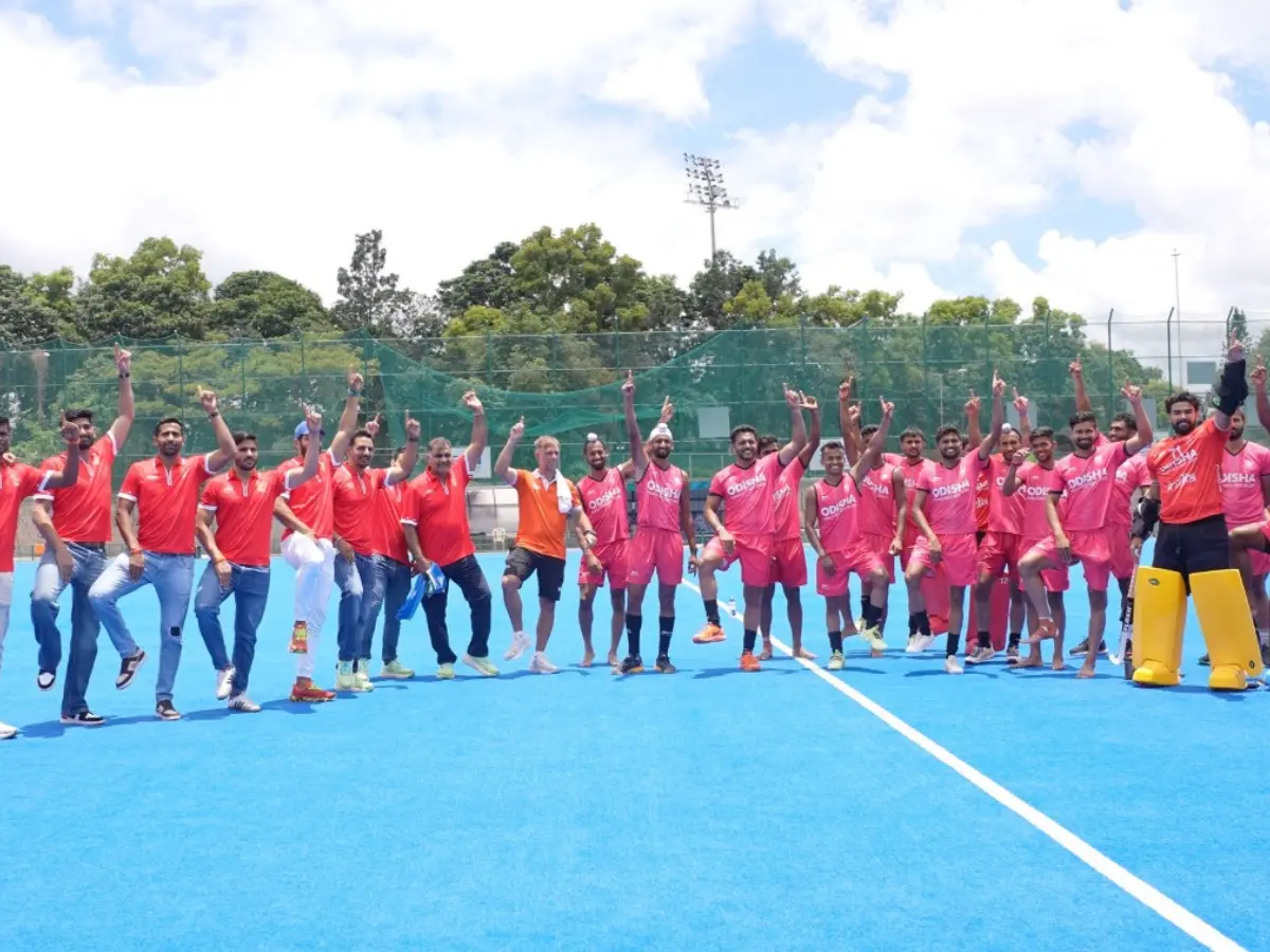 Sticks & tackles: Gujarat Giants join forces with Indian men’s hockey team in Bengaluru crossover Sticks & tackles: Gujarat Giants join forces with Indian men’s hockey team in Bengaluru crossover