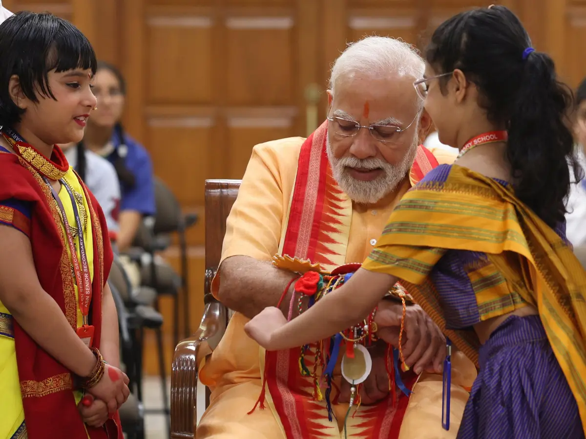 PM Modi's celebrations with kids