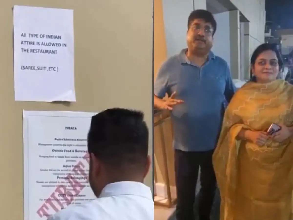 'All types of Indian attire are allowed': Delhi restaurant plasters sign after backlash for not allowing lady in 'suit-salwar' 'All types of Indian attire are allowed': Delhi restaurant plasters sign after backlash for not allowing lady in 'suit-salwar'