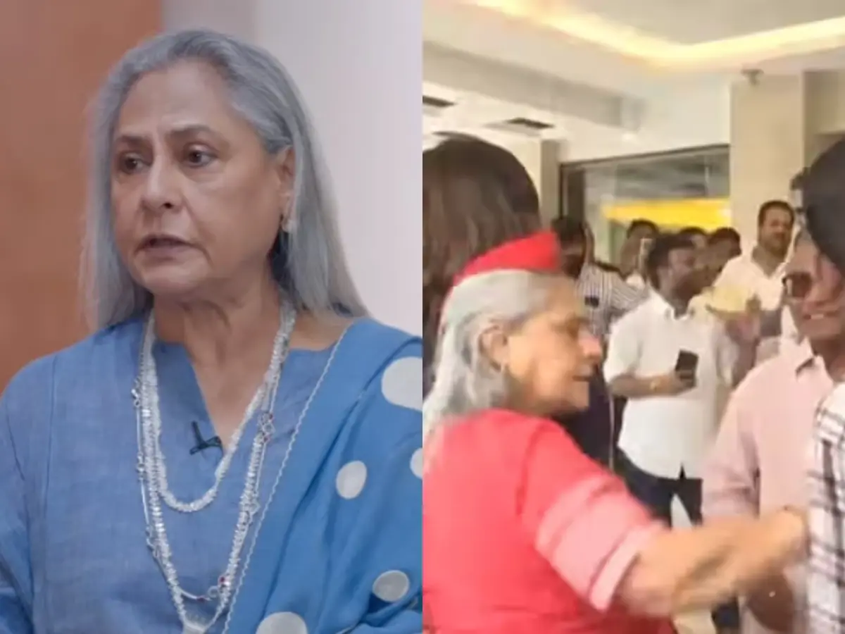 Jaya Bachchan angrily pushes man trying to take selfie at Constitution Club | Watch Jaya Bachchan angrily pushes man trying to take selfie at Constitution Club | Watch