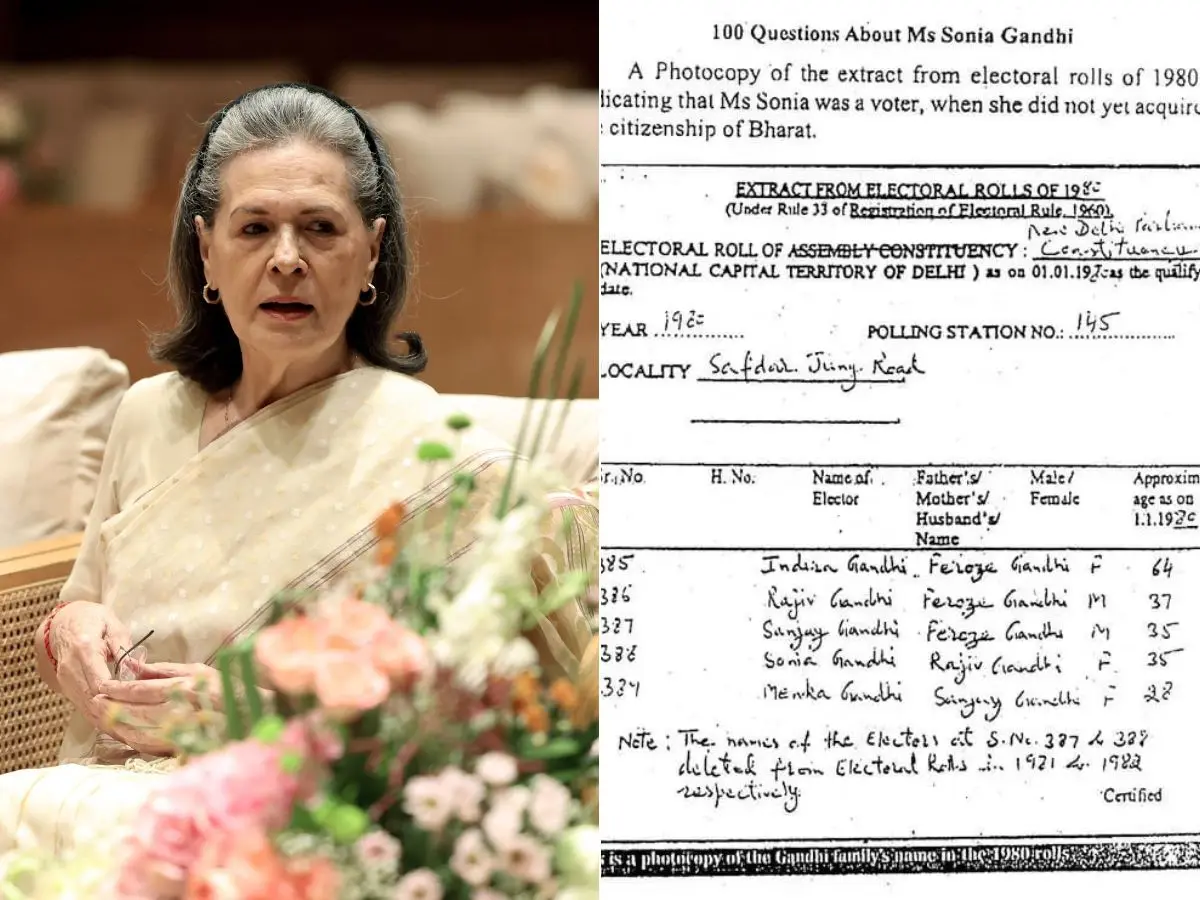 Was Sonia Gandhi’s name added to voter list before she became Indian citizen? BJP exposes ‘blatant electoral malpractice’