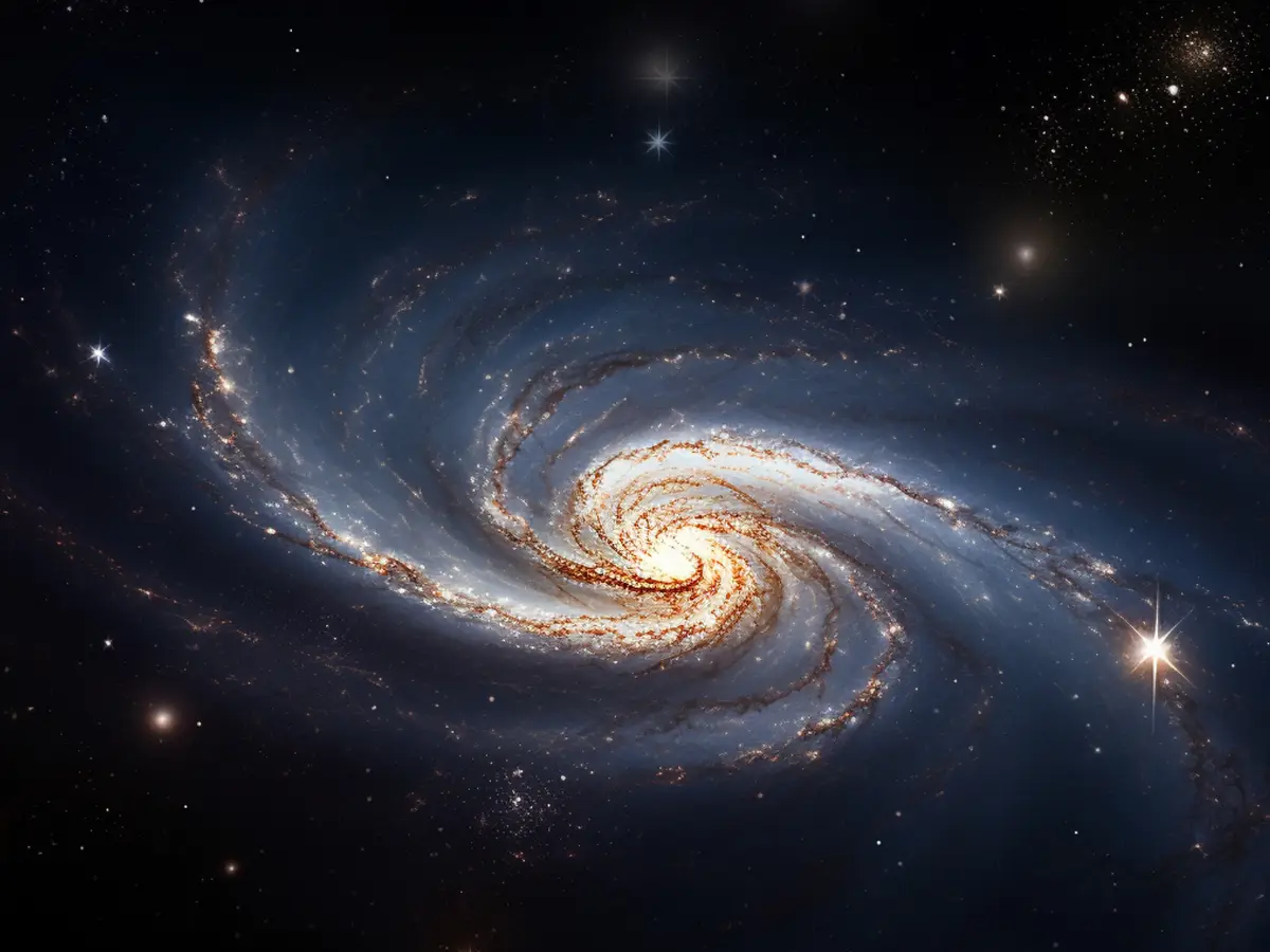 Two smaller clusters merging for a billion years