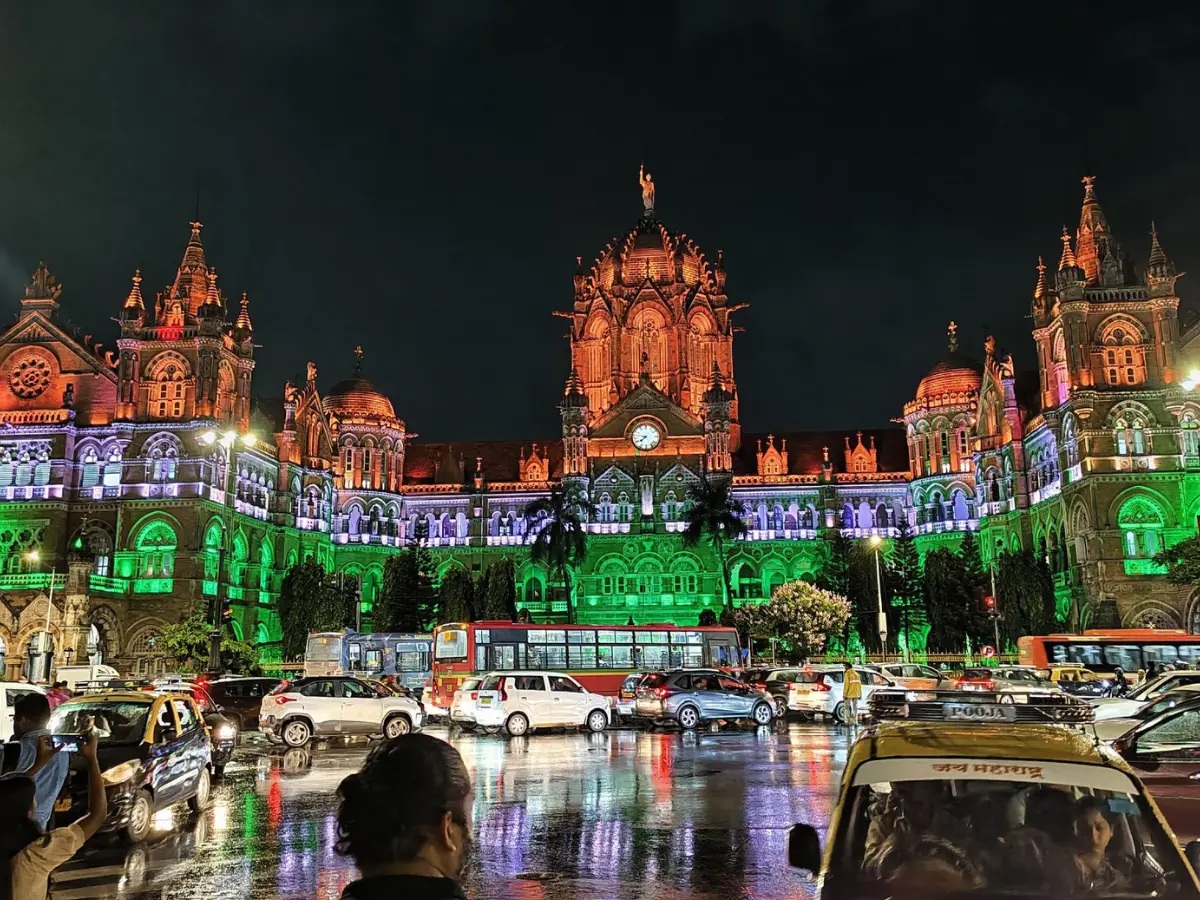 Mumbai’s iconic Chhatrapati Shivaji Maharaj Terminus lit in tricolour