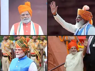 From 2014 to 2025, PM Modi and his Independence Day iconic turbans - In Pics