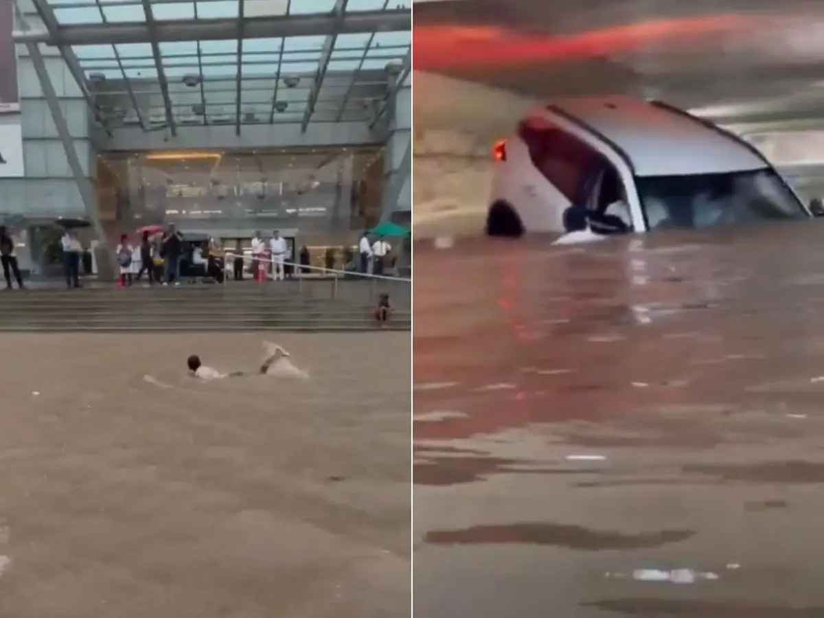 WATCH | Boy swims on road, car stuck in underpass: Flood-like situation in Mumbai amid heavy rainfall WATCH | Boy swims on road, car stuck in underpass: Flood-like situation in Mumbai amid heavy rainfall