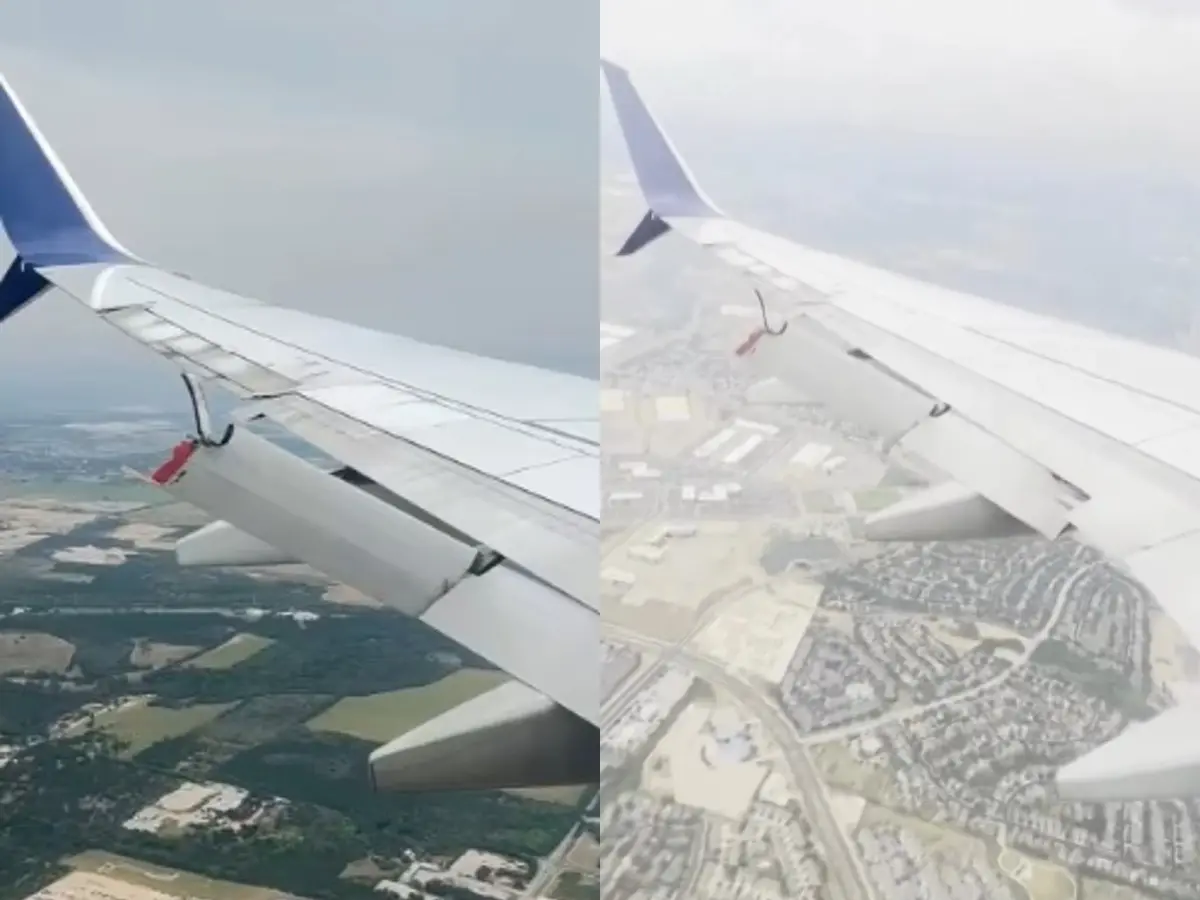 Delta Boeing 737's wing chips off, dangles minutes before landing