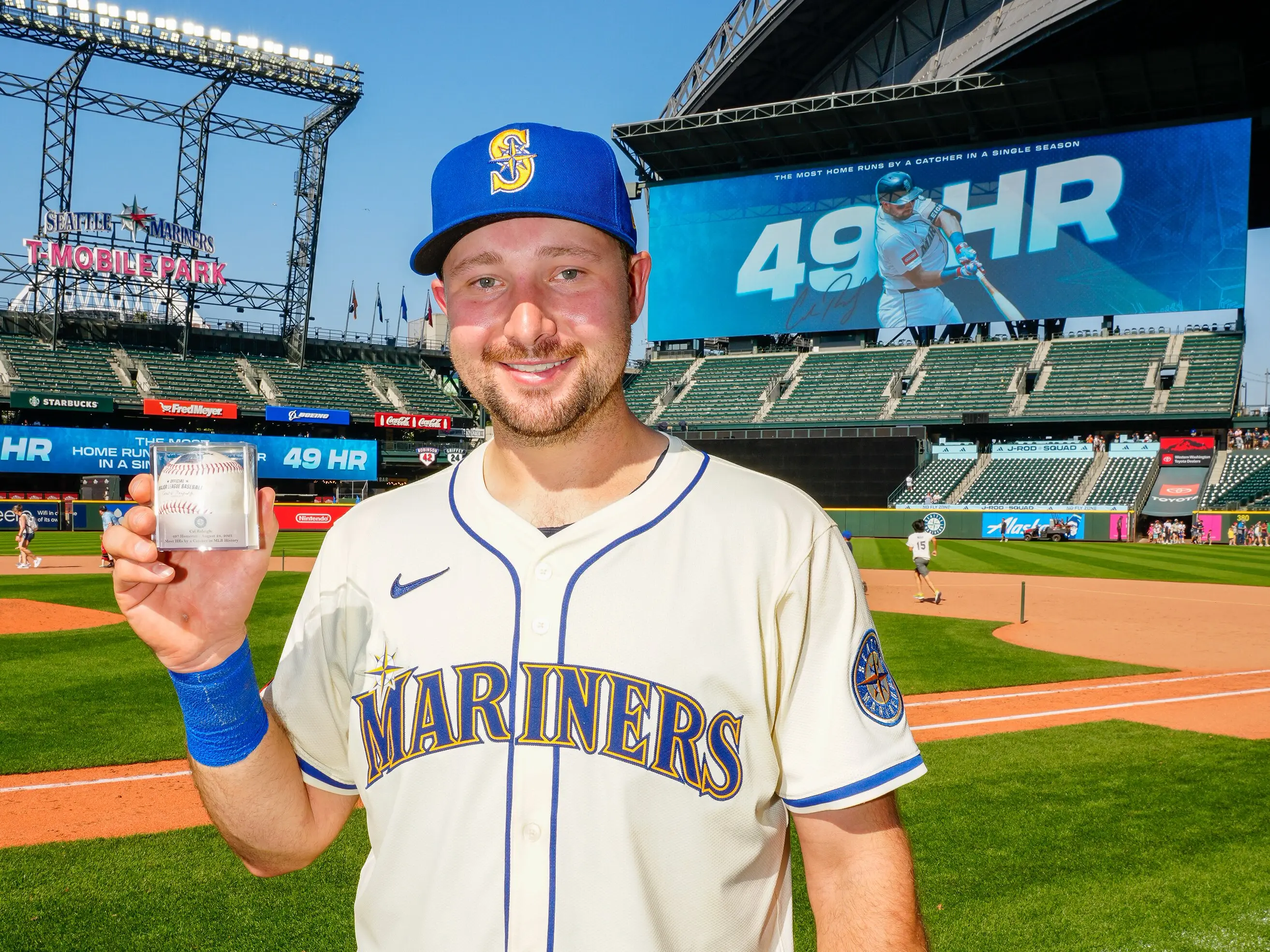 Cal Raleigh Home Run Record: M's player first catcher to hit 50 HRs in a season Cal Raleigh Home Run Record: M's player first catcher to hit 50 HRs in a season