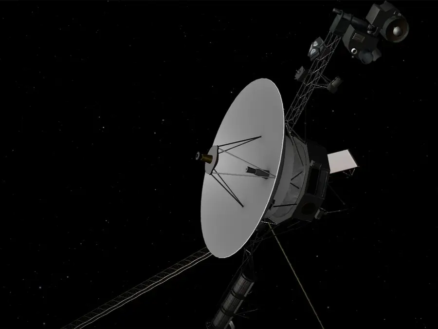 What did Voyager 2 capture in its last image before its cameras fell silent?
