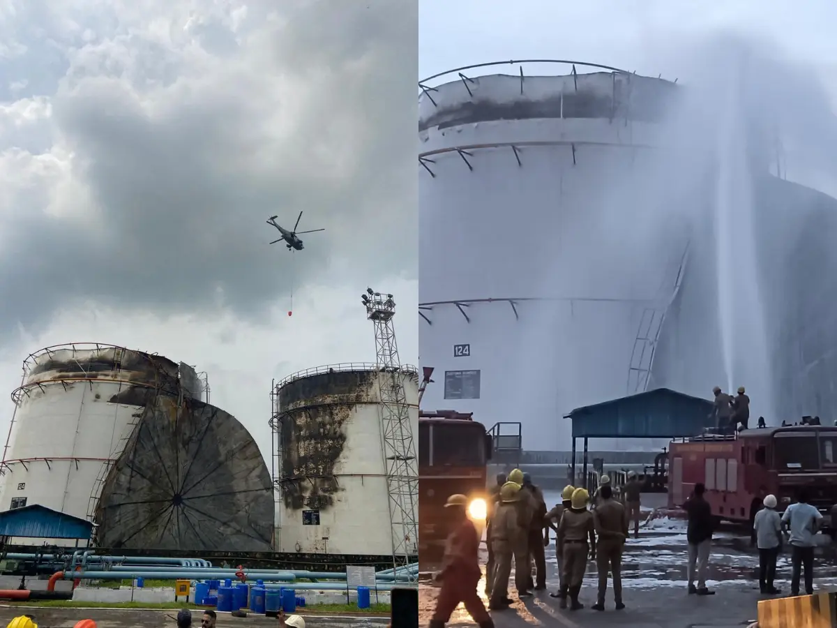 Navy helps fight fire at Visakhapatnam petrochemical facility