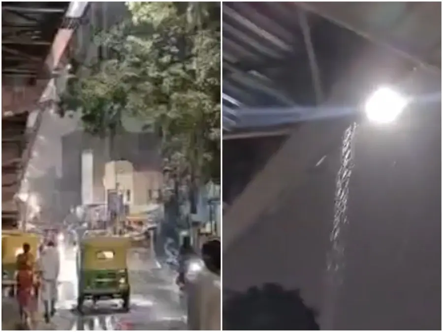 Newly inaugurated flyover in Bengaluru turns into ‘waterfall’ spot after rains, video goes viral | WATCH