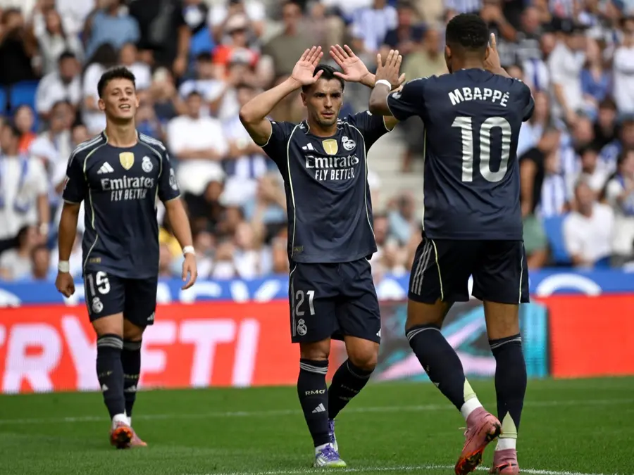 La Liga: Kylian Mbappe shines as 10-man Real Madrid defeat Real Sociedad