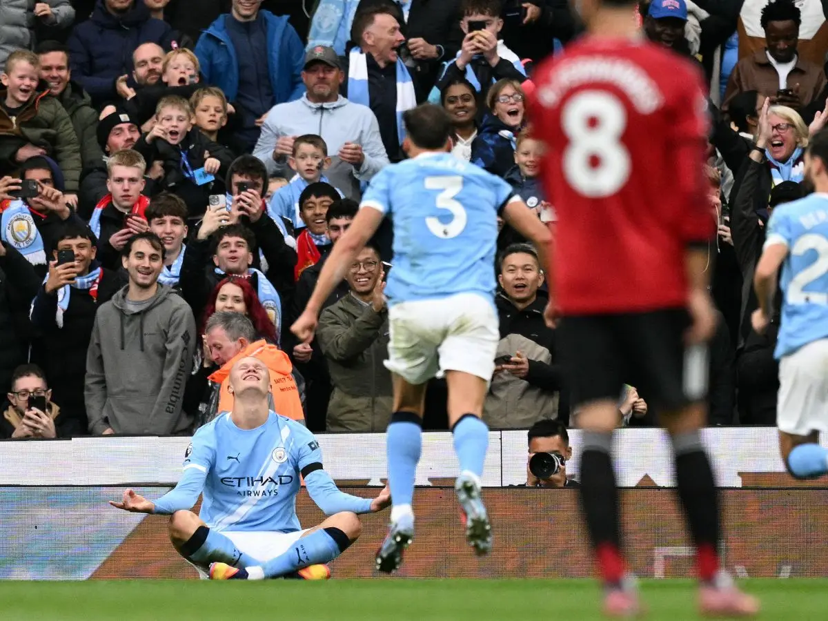 Erling Haaland hits brace as Manchester City inflict derby demolition on United