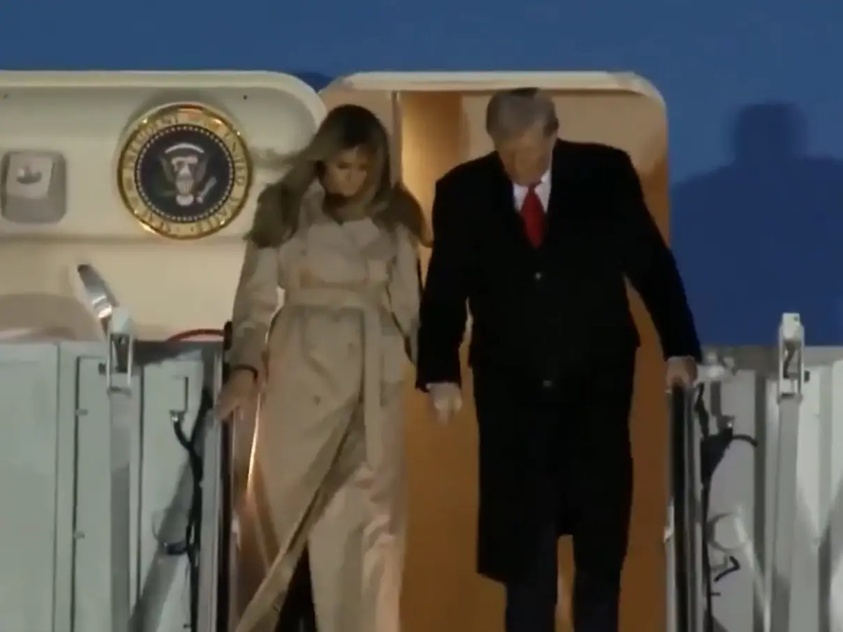 President Donald Trump and Melania land in UK for unprecedented second state visit President Donald Trump and Melania land in UK for unprecedented second state visit