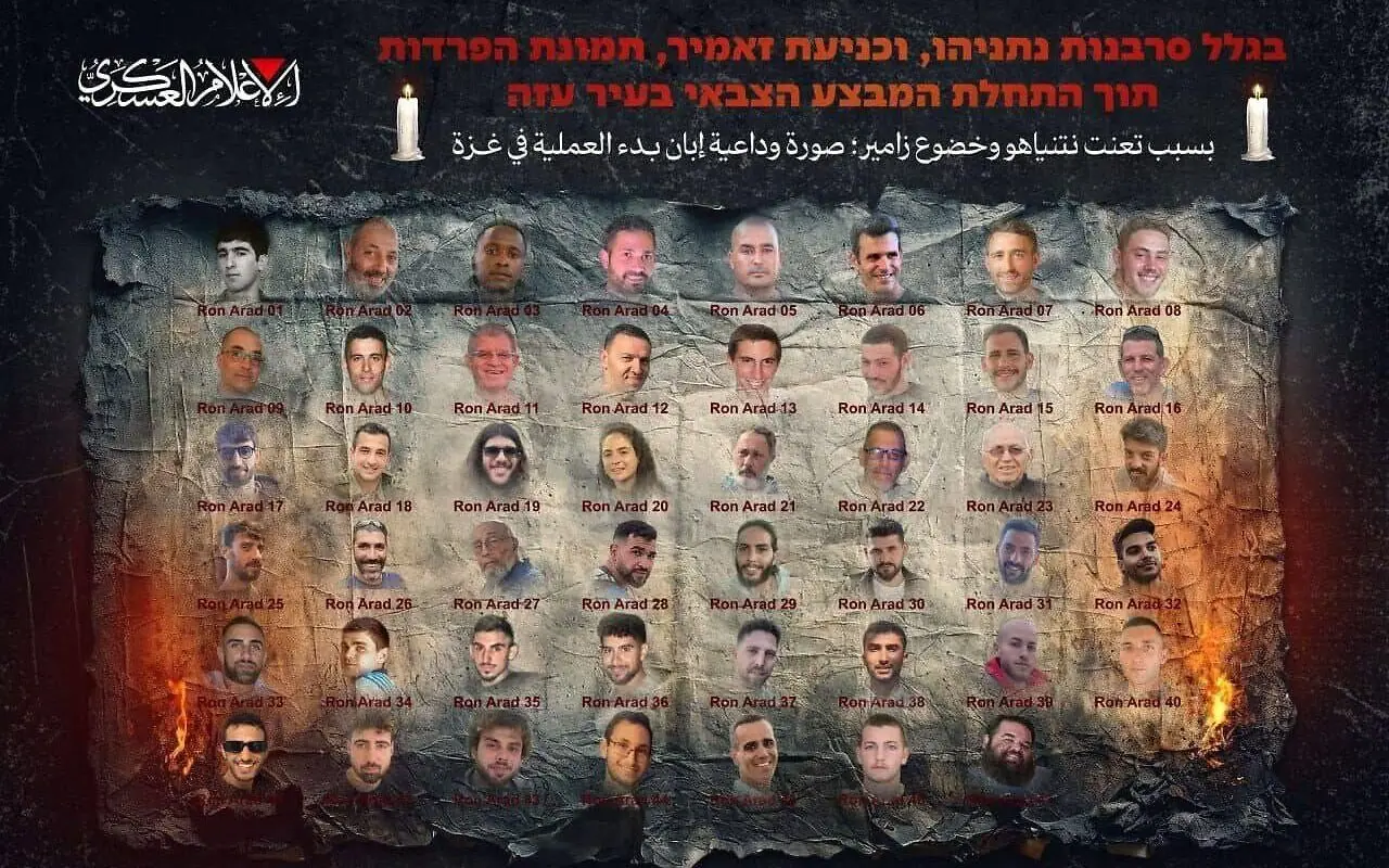 ‘Ron Arad 1-48’? Hamas releases image of remaining hostages, labels them as missing Israeli navigator