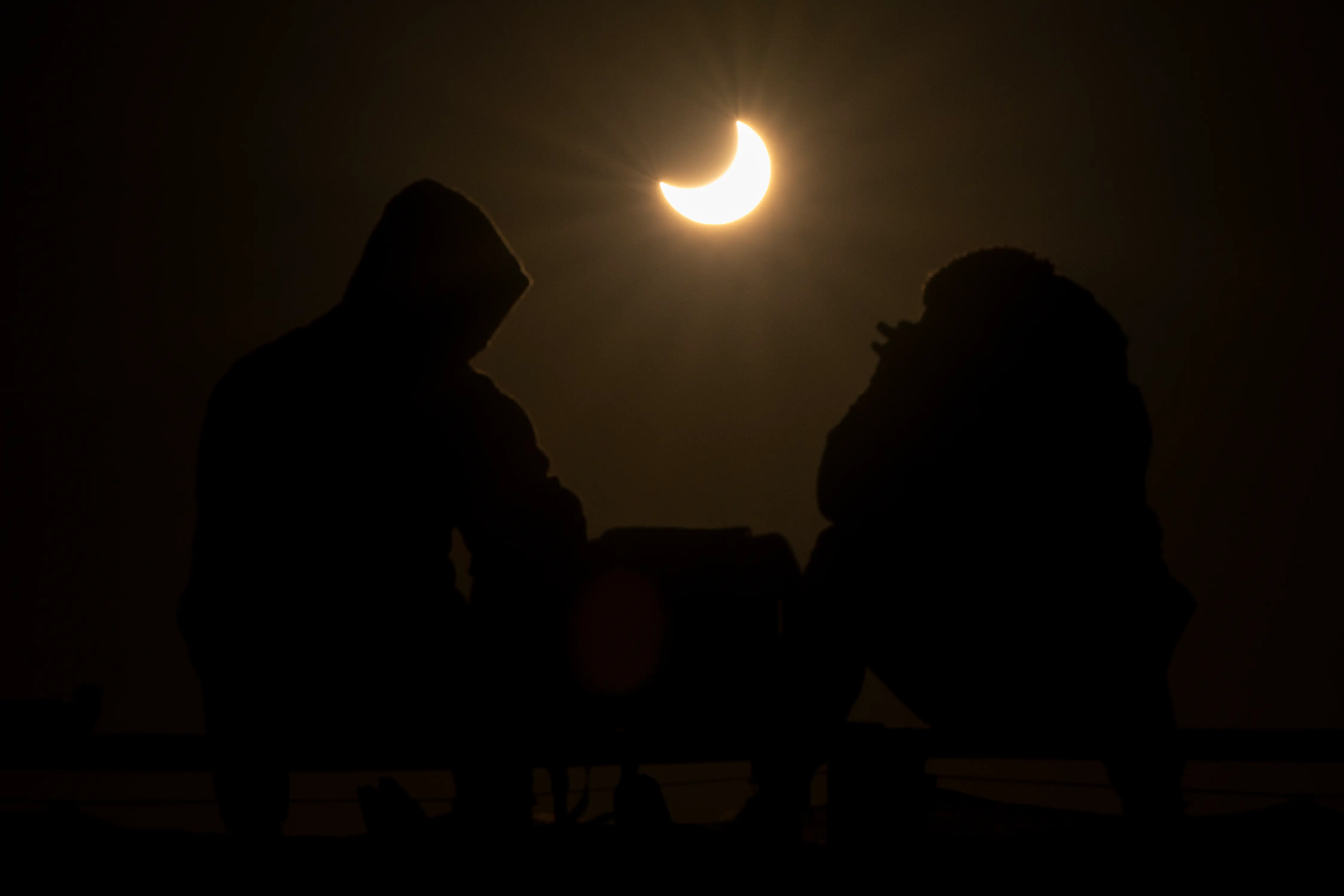What is partial solar eclipse?