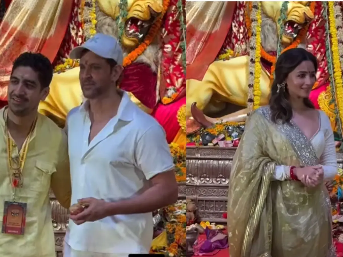 Durga Puja 2025: Alia Bhatt shares candid moments with Rani Mukerji; Hrithik Roshan joins the celebrations