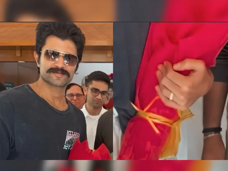 Vijay Deverakonda clicked for the first time since engagement to Rashmika Mandanna, fans spot actor flaunting ring