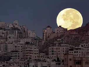 October supermoon: Stunning photos of the full moon from around the world