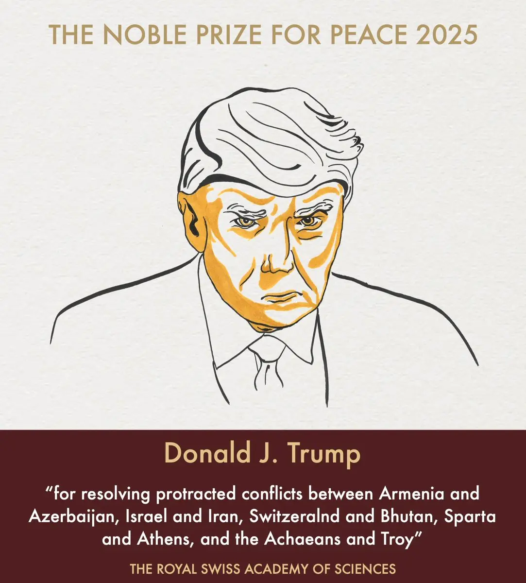 After 'ending 8 wars': Trump fails to win Nobel Peace Prize, but wins meme fest