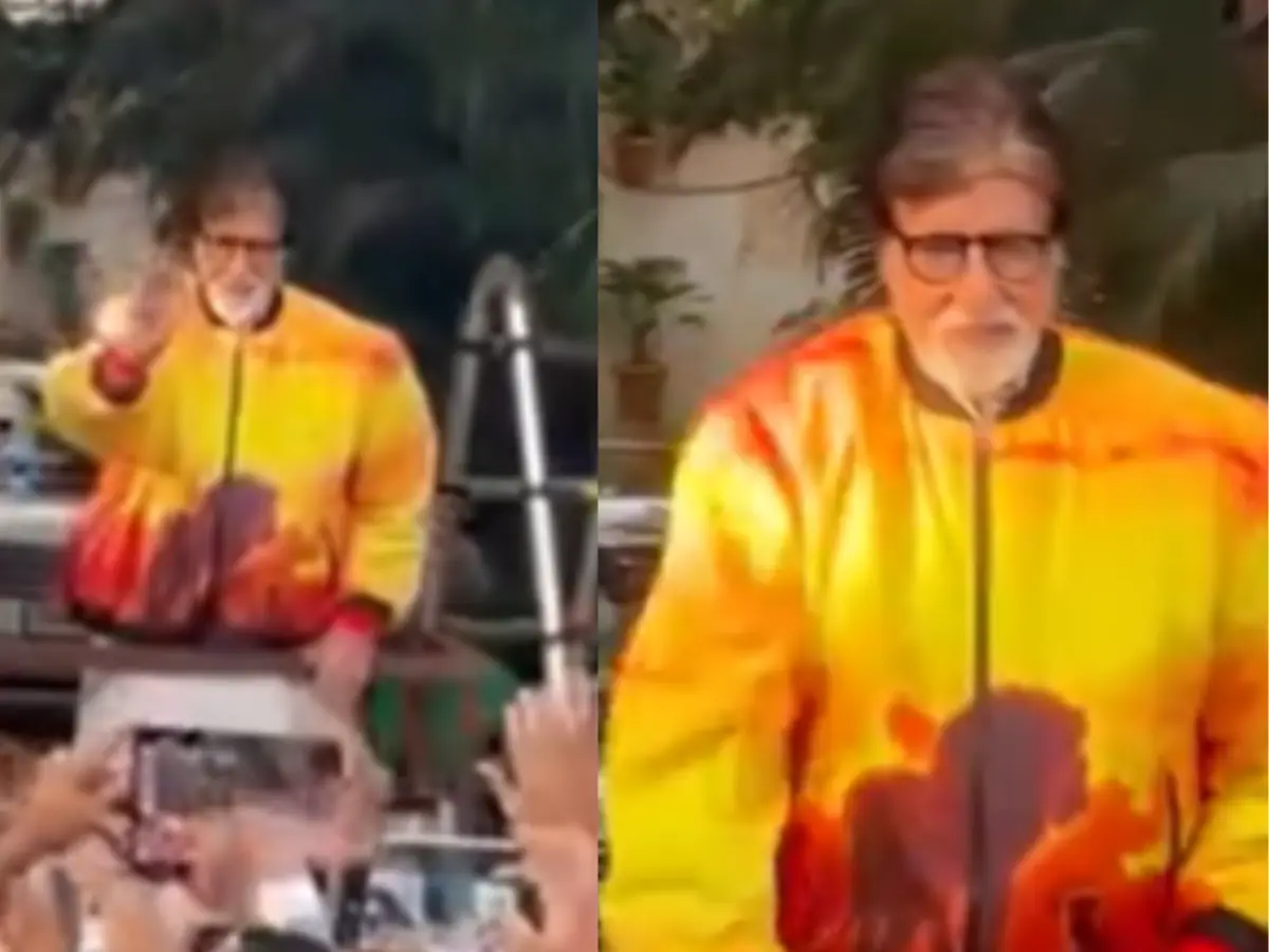 Amitabh Bachchan celebrates his birthday with fans outside his residence | Watch Amitabh Bachchan celebrates his birthday with fans outside his residence | Watch