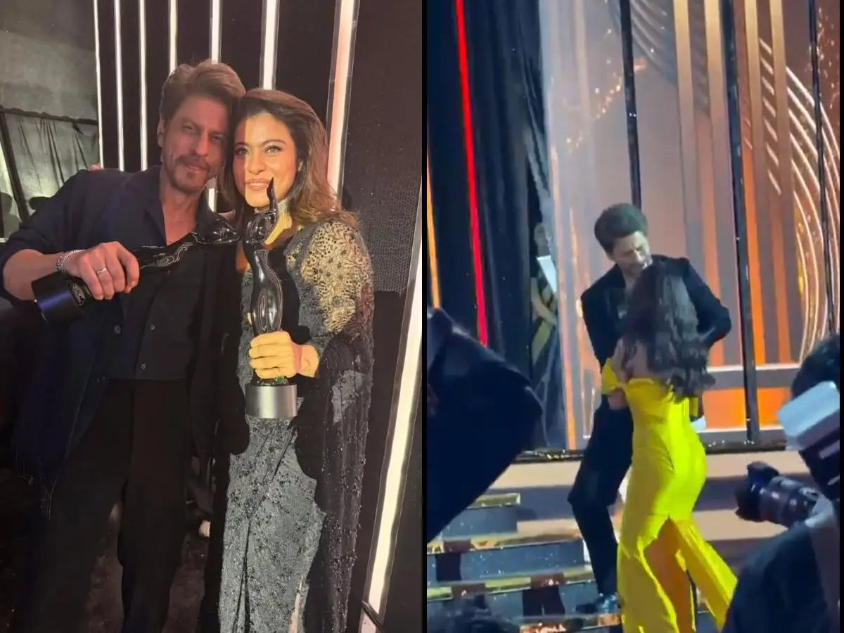Filmfare Awards 2025: Shah Rukh Khan recreates DDLJ magic with Kajol; wins hearts by saving Nitanshi Goel on stage Filmfare Awards 2025: Shah Rukh Khan recreates DDLJ magic with Kajol; wins hearts by saving Nitanshi Goel on stage