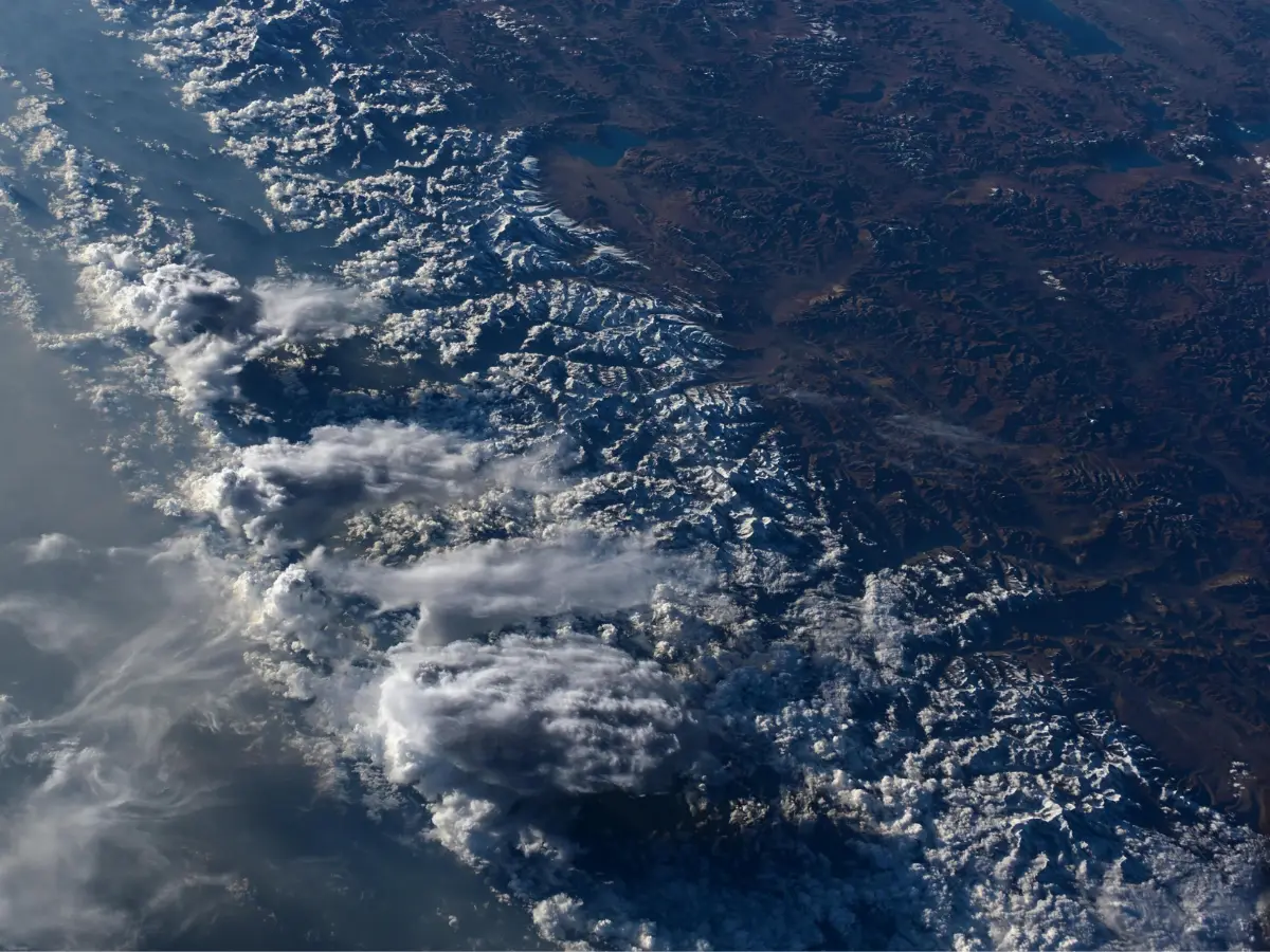 NASA astronaut shares photo of Himalayas and 'cloudy' India from space. Can you spot Everest?