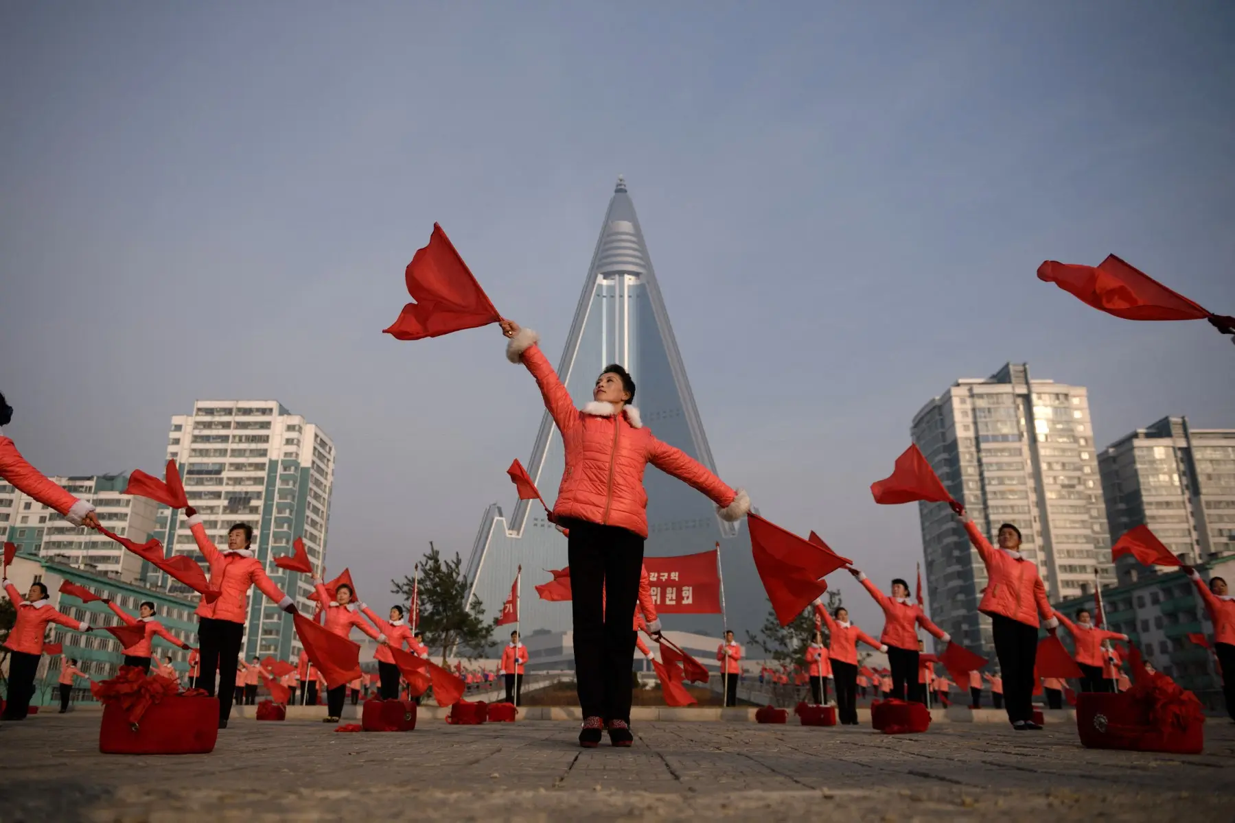 Ryugyong hotel offers the perfect backdrop for major events