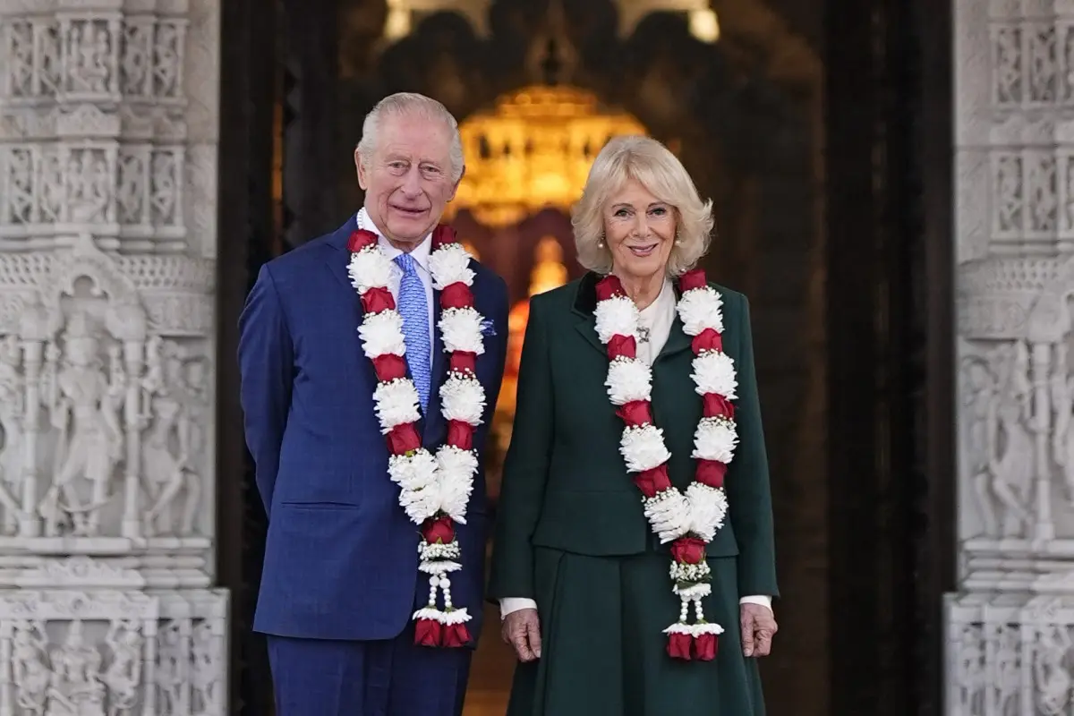 In Pics | King Charles and Queen Camilla visit Hindu temple on its 30th anniversary