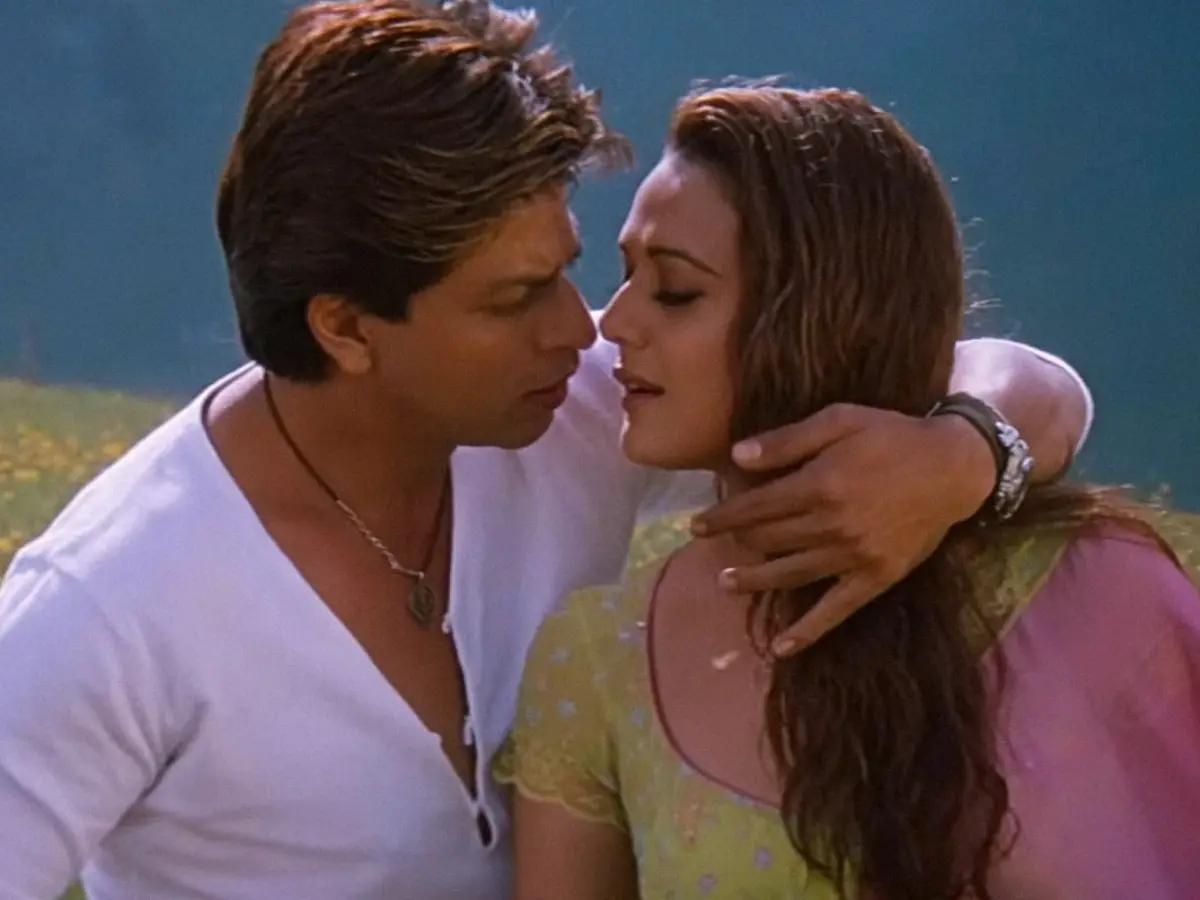 Shah Rukh Khan with Preity Zinta