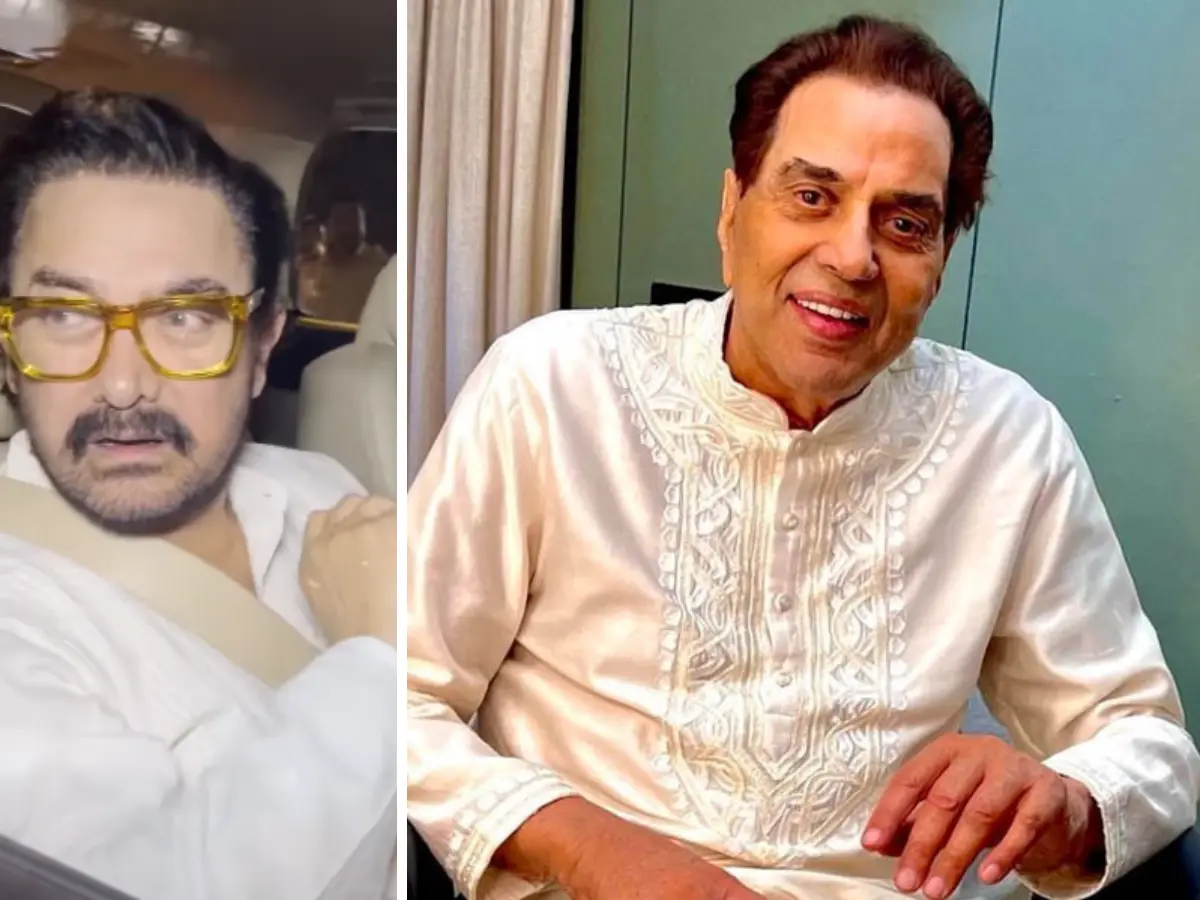 Aamir Khan and his girlfriend Gauri Spratt visit actor Dharmendra in hospital Aamir Khan and his girlfriend Gauri Spratt visit actor Dharmendra in hospital