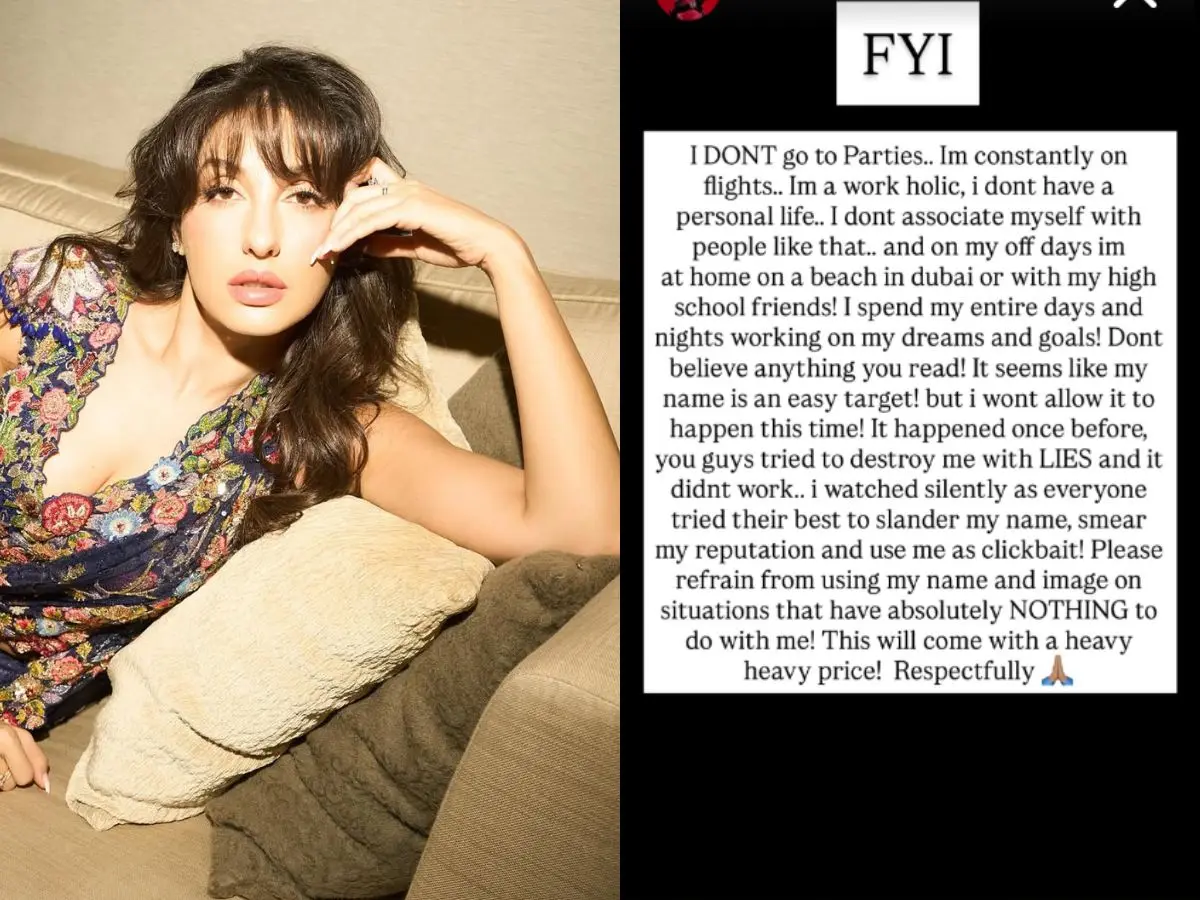 Nora Fatehi reacts to being named in Dawood Ibrahim drug party allegations; 'It happened once...' Nora Fatehi reacts to being named in Dawood Ibrahim drug party allegations; 'It happened once...'