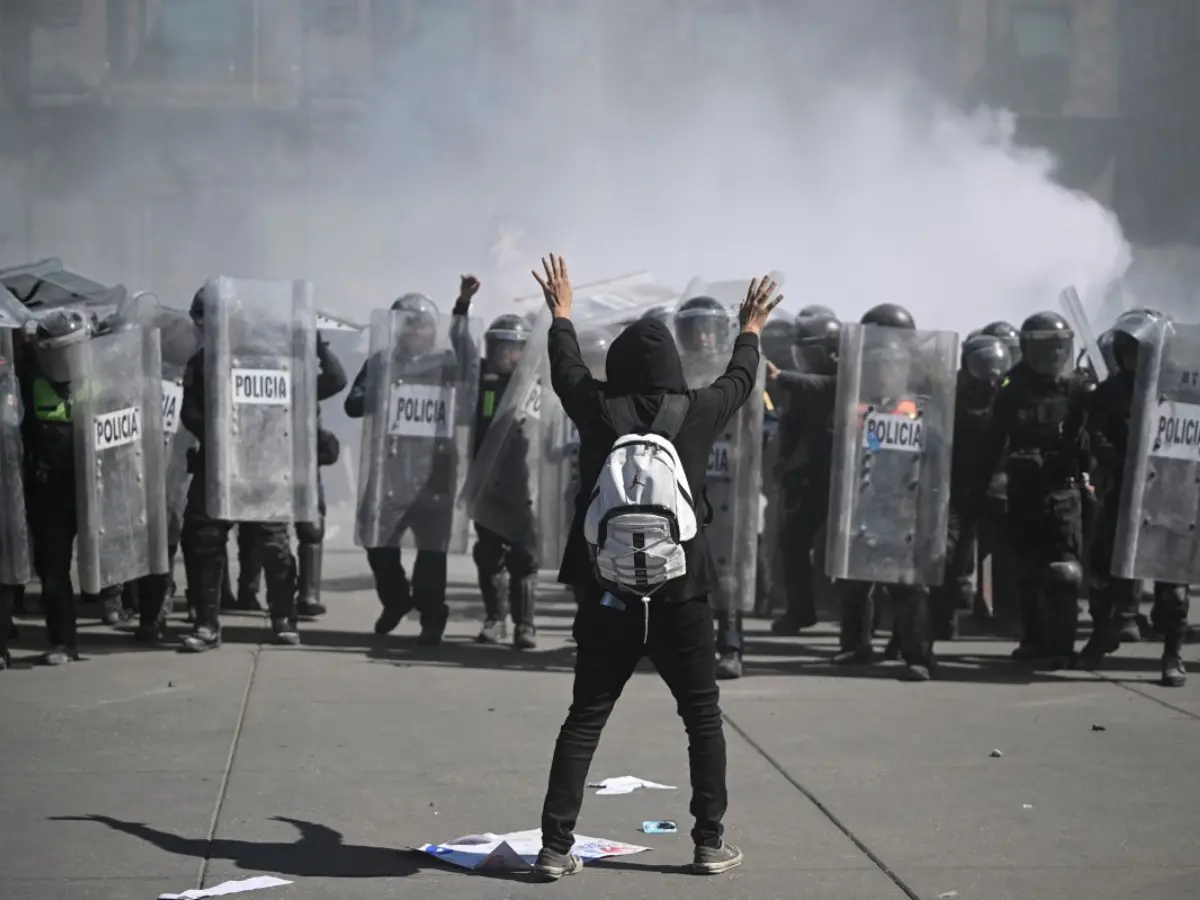 How did the protest begin?