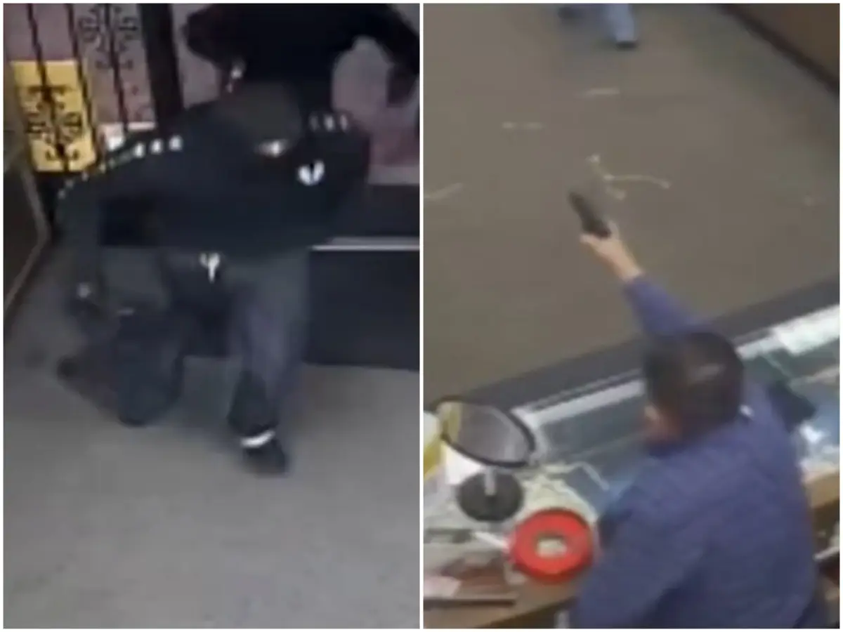 Jewellery heist: Masked robbers smash display cases, snatch valuables worth $170,000 from California store — VIDEO Jewellery heist: Masked robbers smash display cases, snatch valuables worth $170,000 from California store — VIDEO
