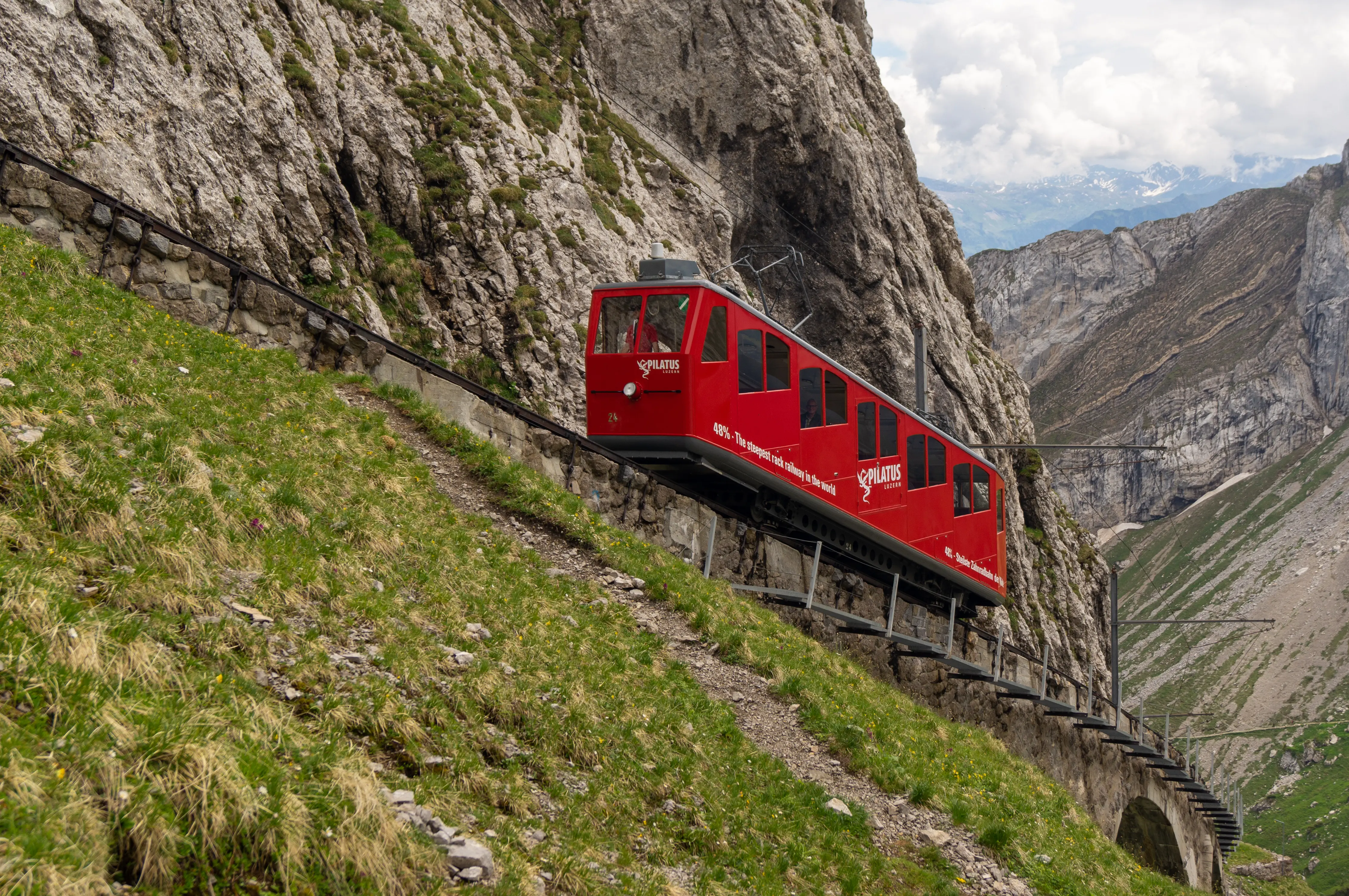 Pilatus Railway, Switzerland - The Steepest Rack Railway