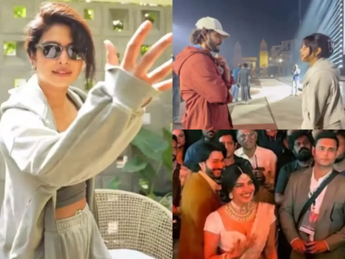 Varanasi event BTS moments: Priyanka Chopra-Mahesh Babu have gala time, practice Telugu lines | Watch