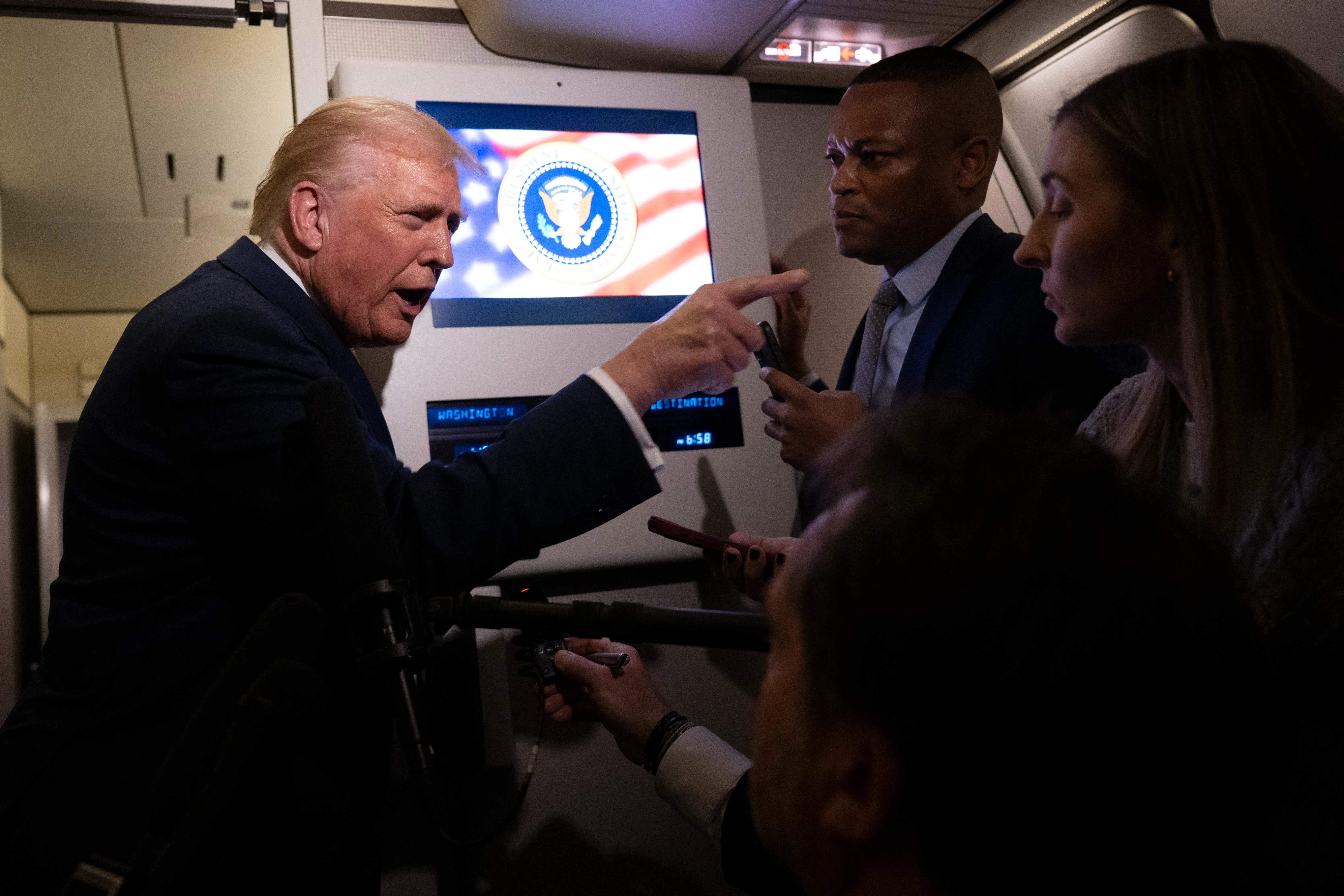 Trump insults woman journalist, calls her 'piggy' as Epstein questions hit nerve. Watch viral video