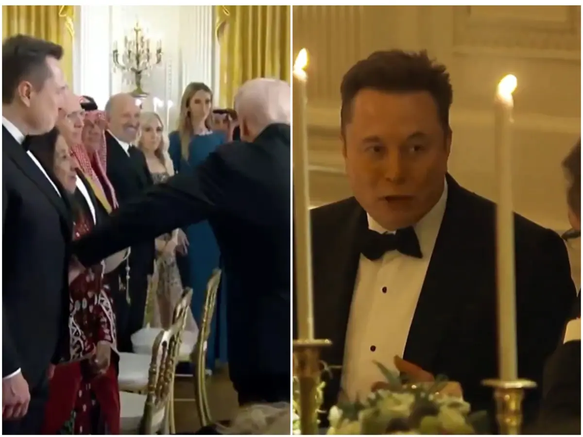 Trump pats Musk while entering White House for dinner with MBS: Is the bromance back? — WATCH