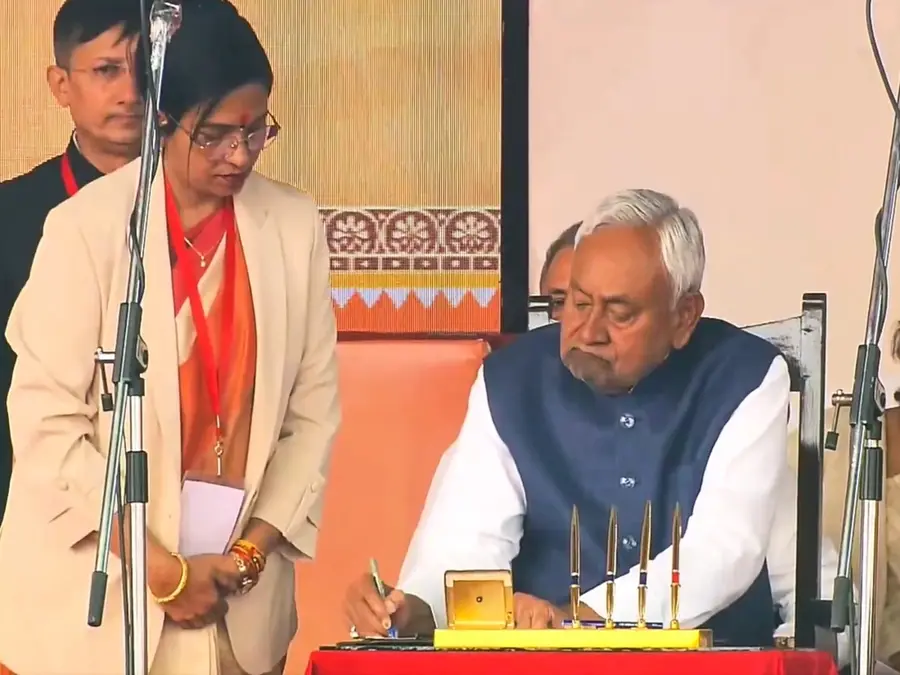 Nitish Kumar sworn in as the Chief Minister of Bihar for the tenth time