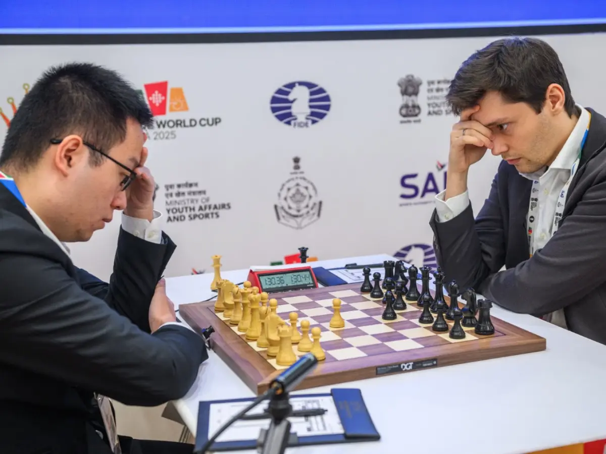 FIDE World Cup 2025: First game of Wei Yi-Esipenko, Nodirbek-Sindarov semifinals end in a draw FIDE World Cup 2025: First game of Wei Yi-Esipenko, Nodirbek-Sindarov semifinals end in a draw