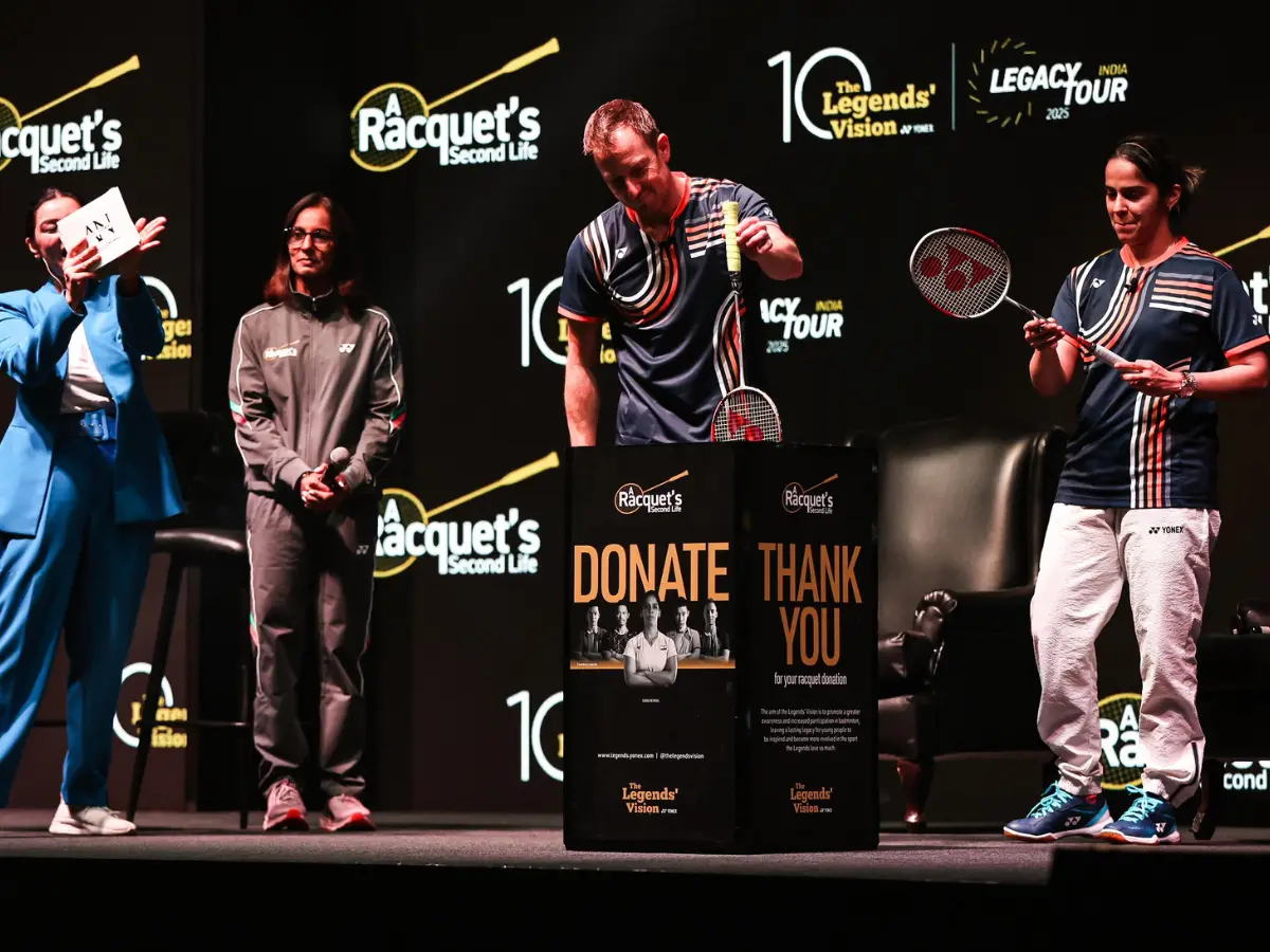Badminton legends Saina Nehwal, Peter Gade open The Legends’ Vision Legacy Tour India Badminton legends Saina Nehwal, Peter Gade open The Legends’ Vision Legacy Tour India