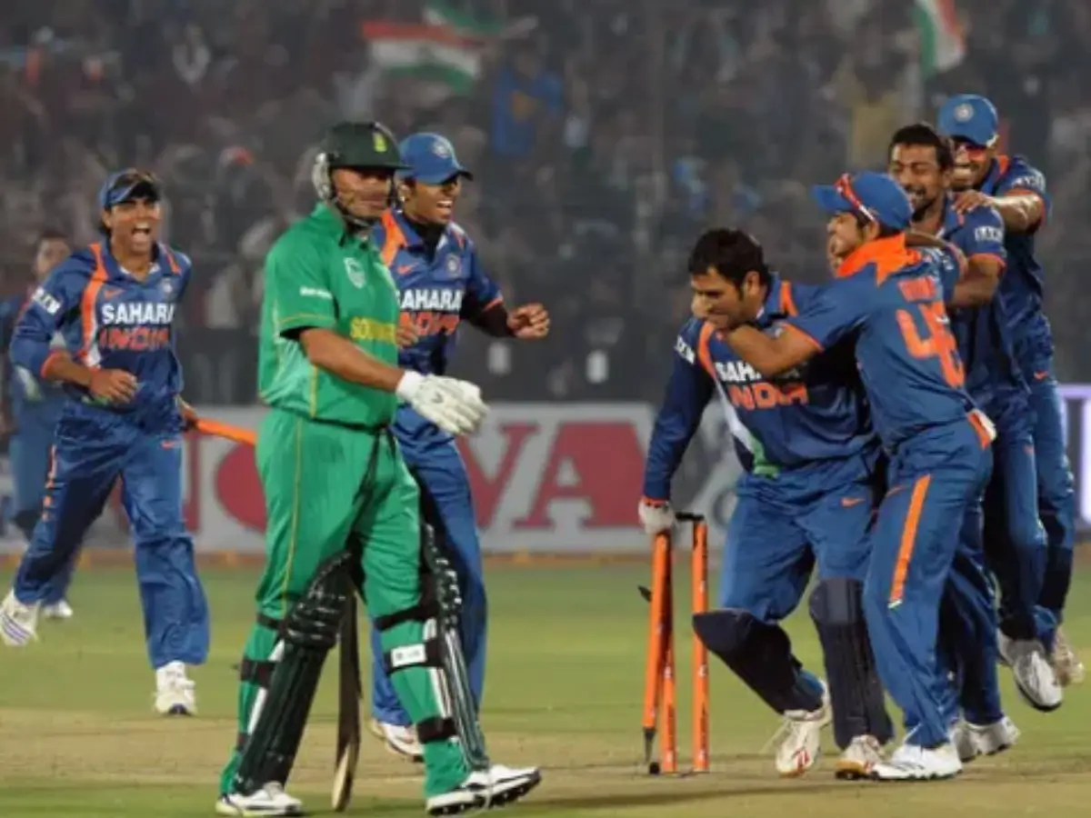 India win by 1 run in Jaipur, 2010