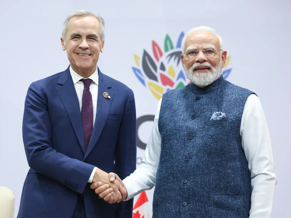 PM Narendra Modi meets Canadian Prime Minister Mark Carney