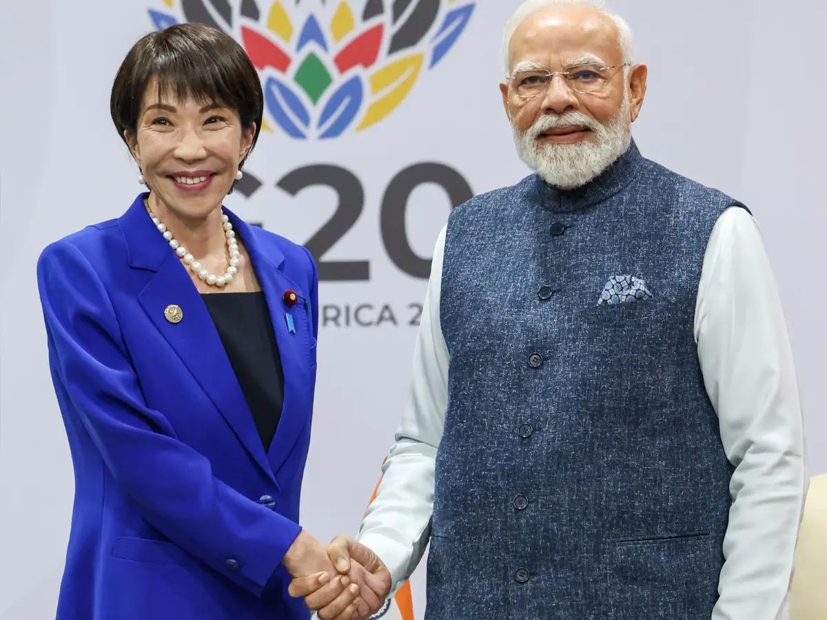 PM Narendra Modi meets new Japanese PM Sanae Takaichi