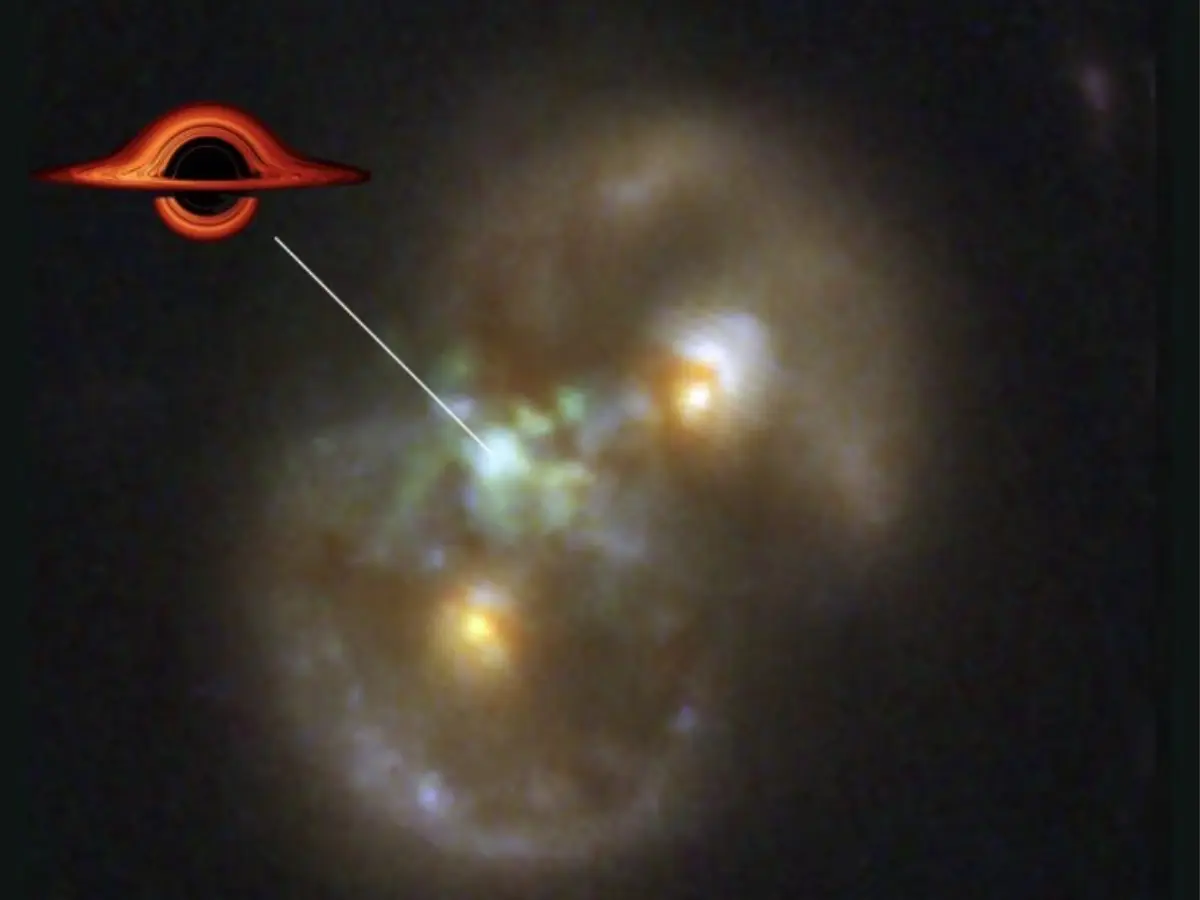 JWST finds infinity galaxy with a supermassive black hole