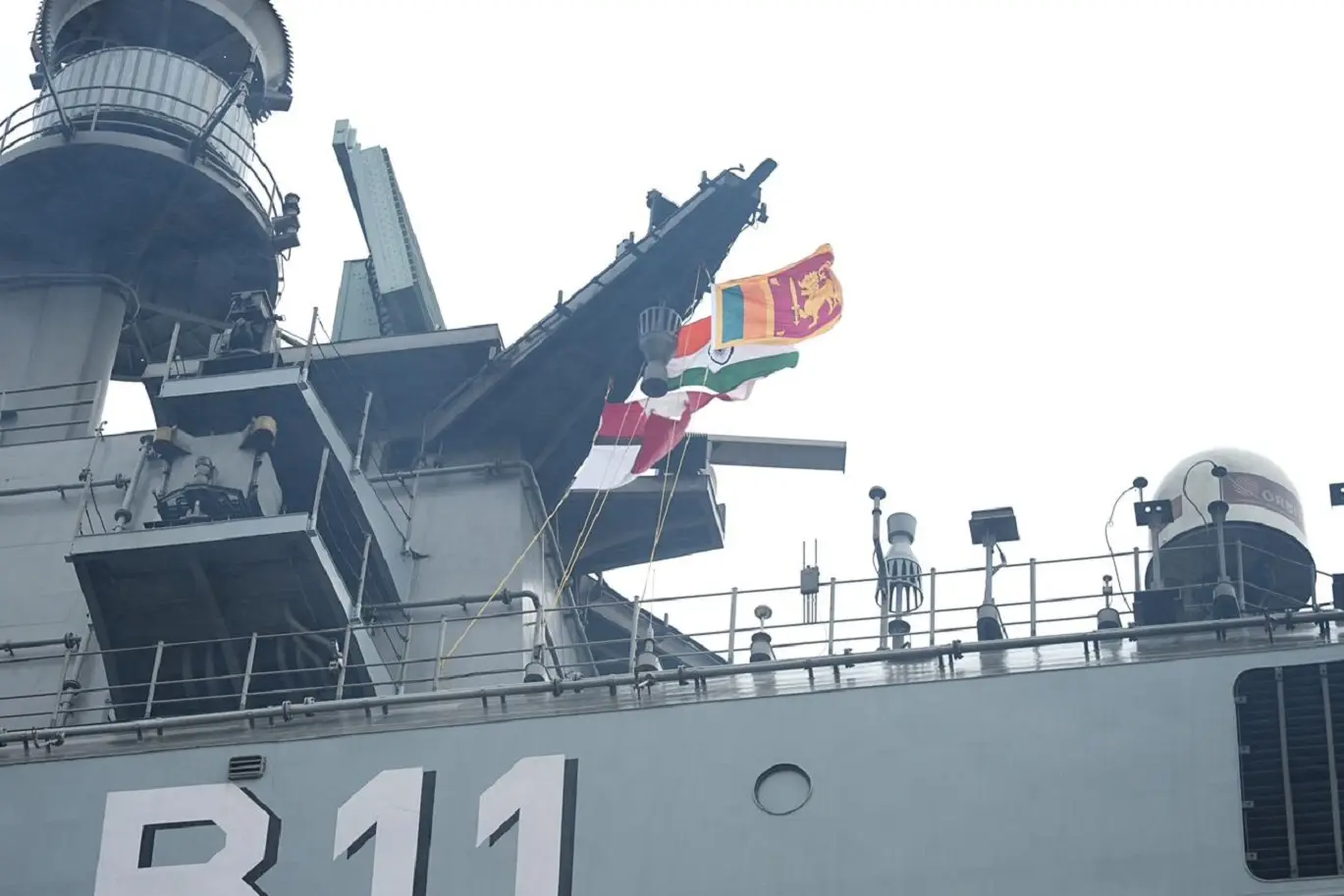 India’s aircraft carrier INS Vikrant reaches Sri Lanka, to take part in International Fleet Review
